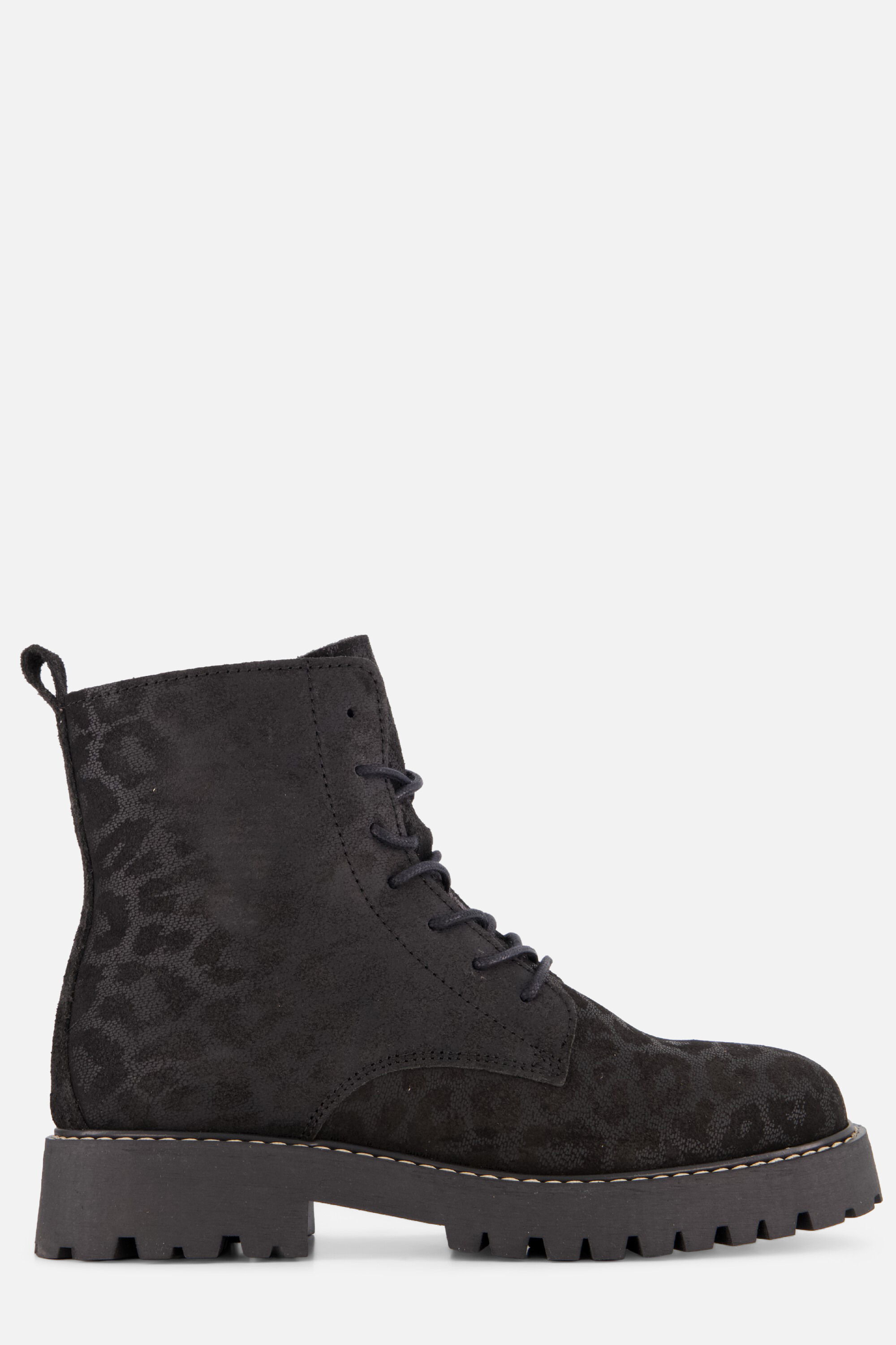 Cellini Leopard Veterboots zwart Suede afbeelding 4