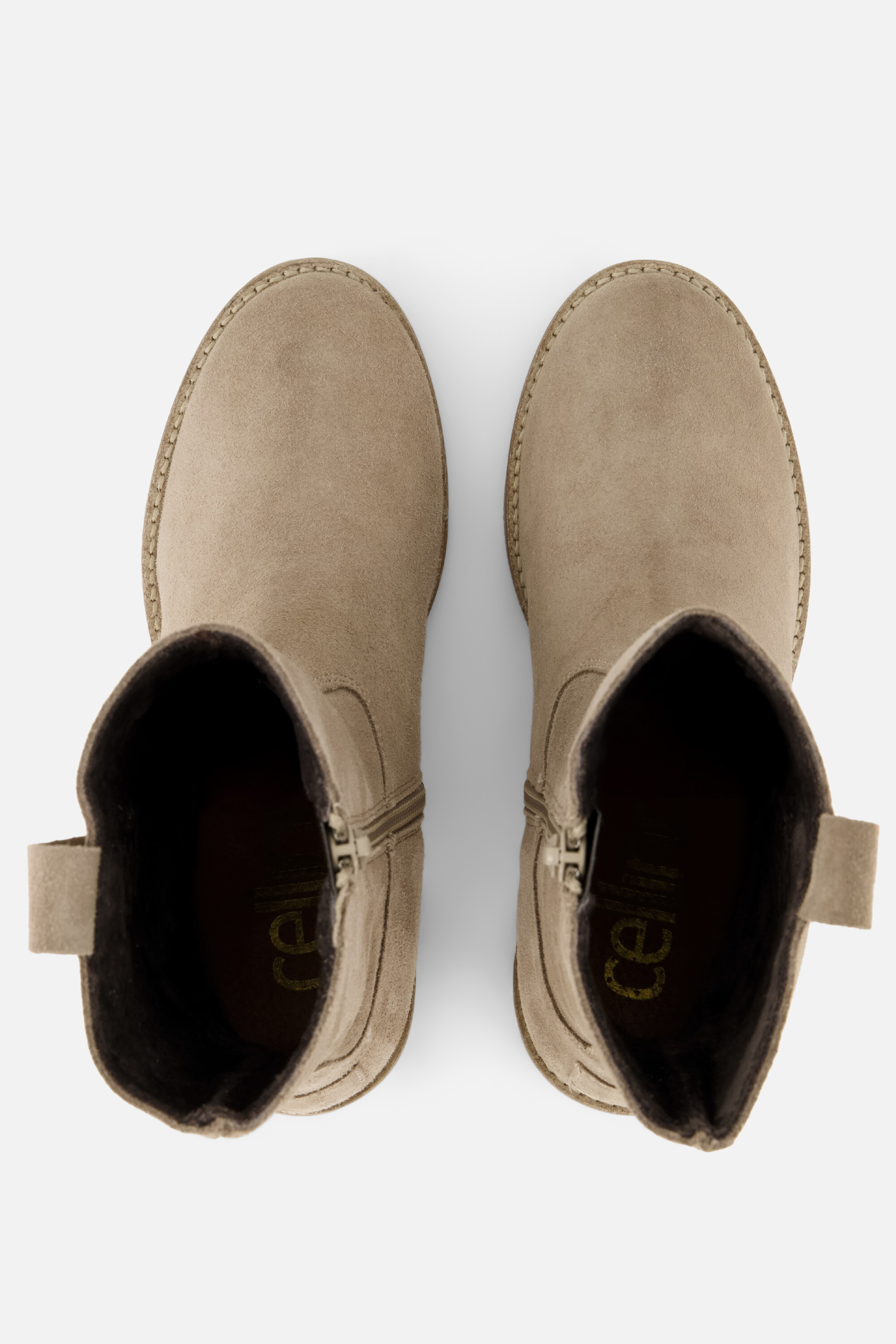 Cellini Enkellaarsjes taupe Suede afbeelding 2