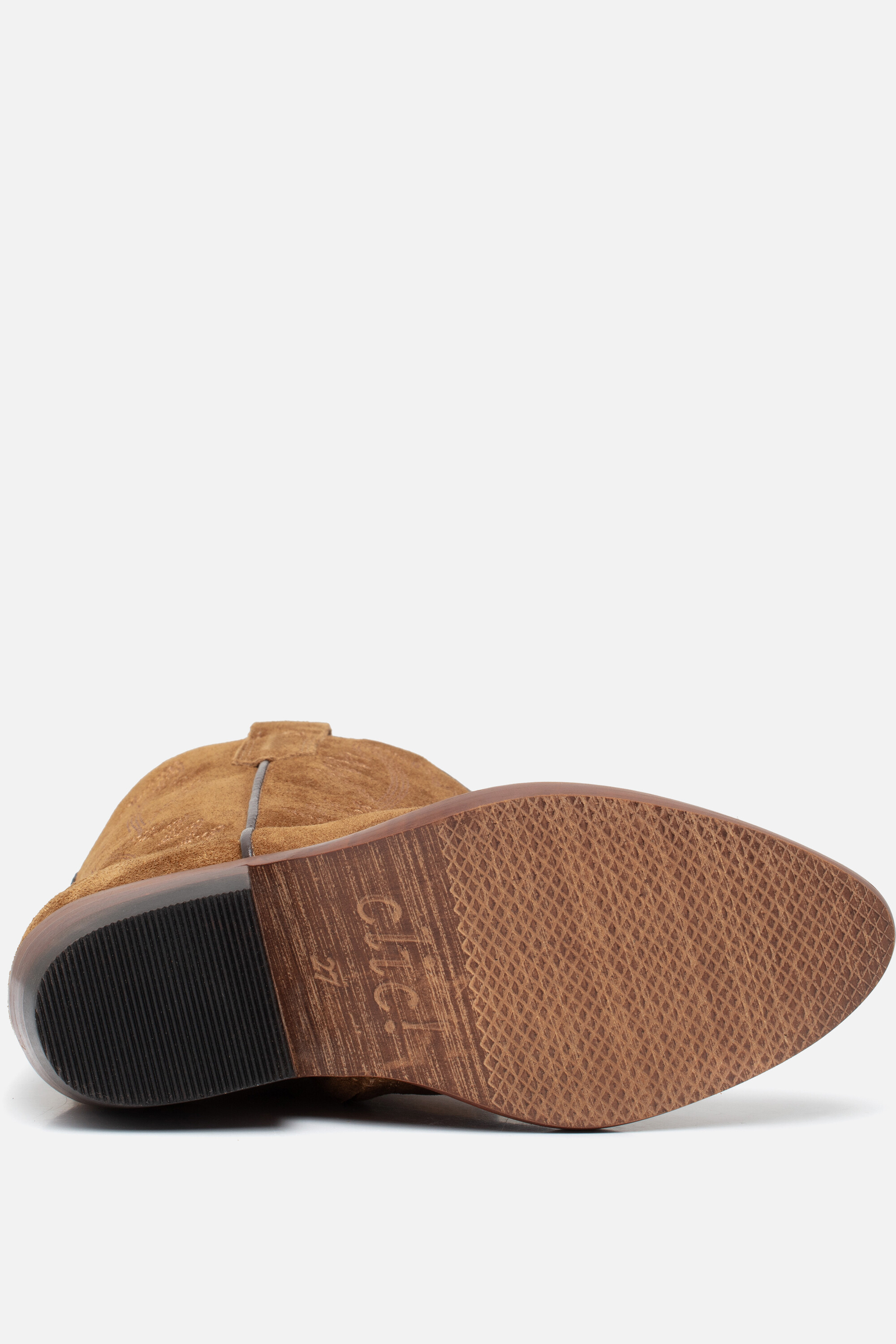 Clic! Cowboylaarzen cognac Leer afbeelding 3