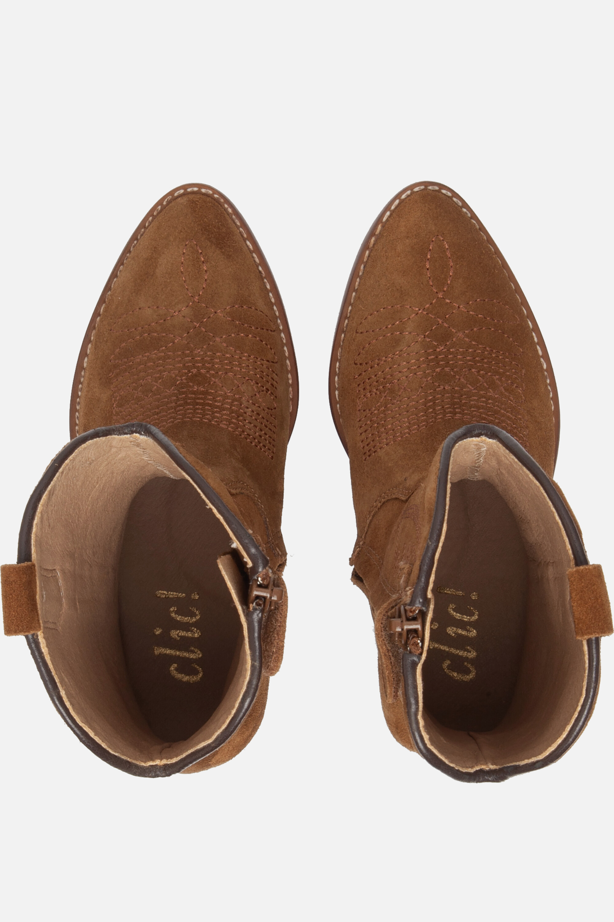 Clic! Cowboylaarzen cognac Leer afbeelding 2