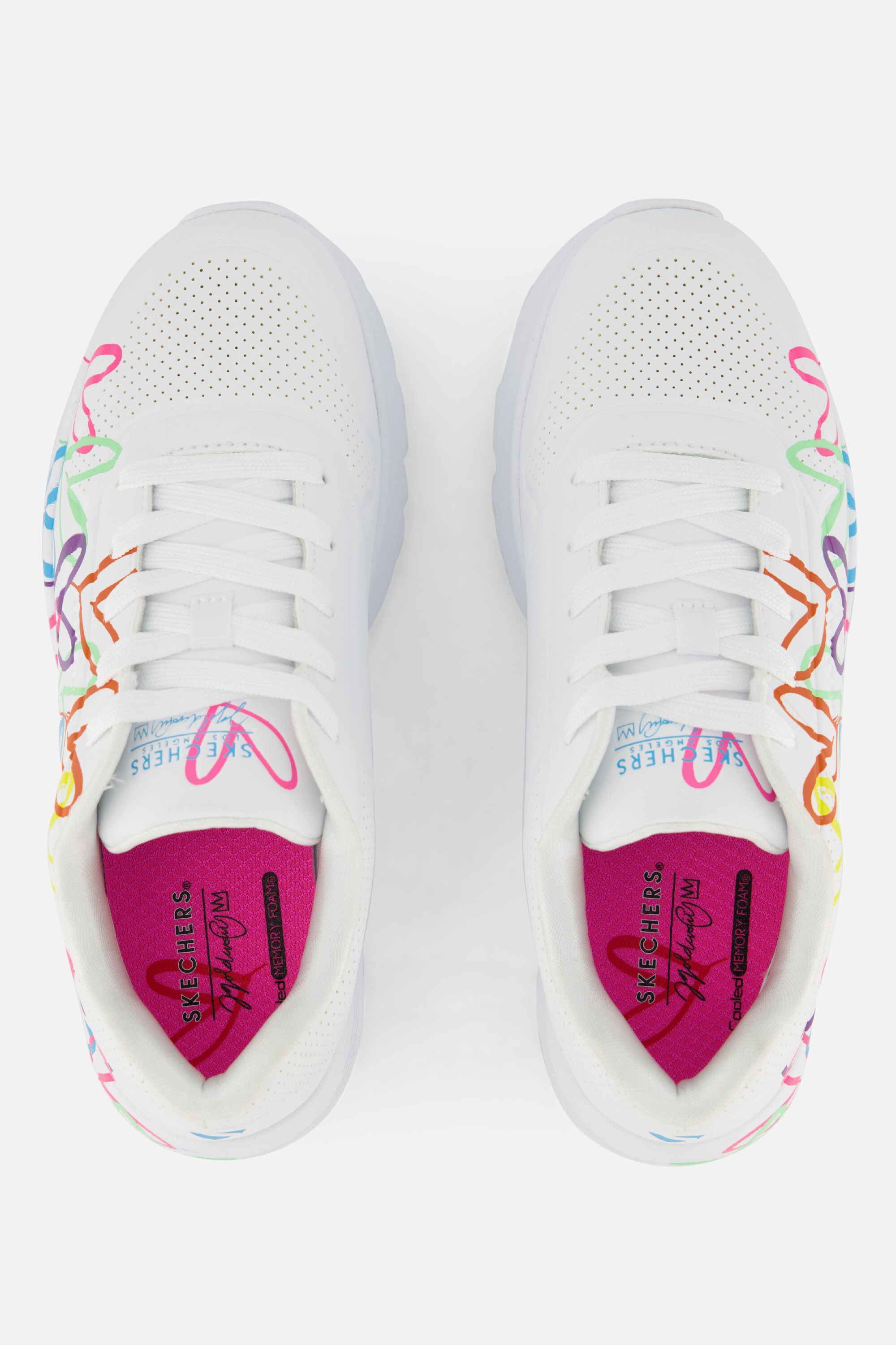 Skechers X Jgoldcrown Uno Lite Love Sneakers wit afbeelding 3