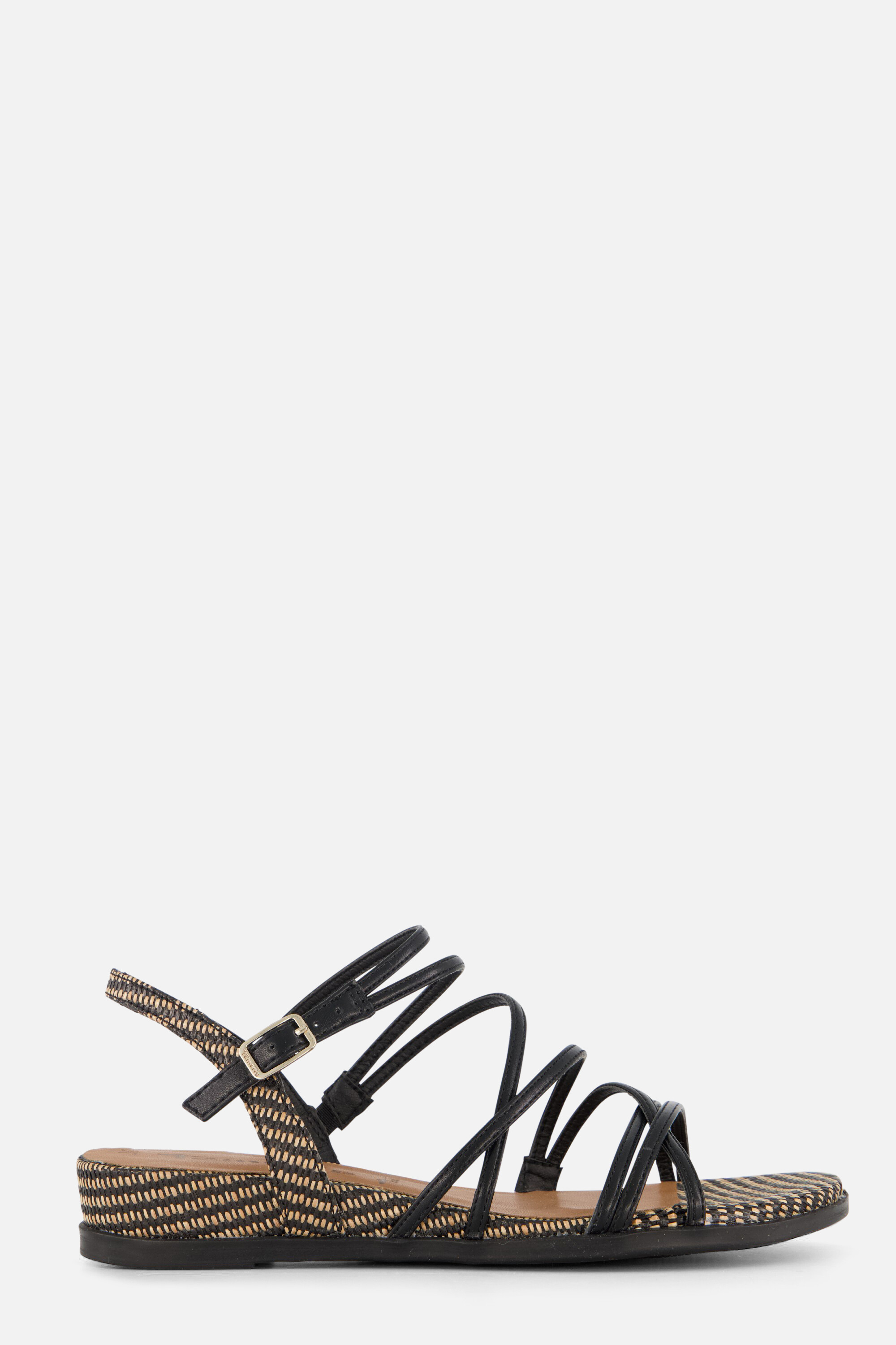 Tamaris Slippers zwart Textiel afbeelding 4