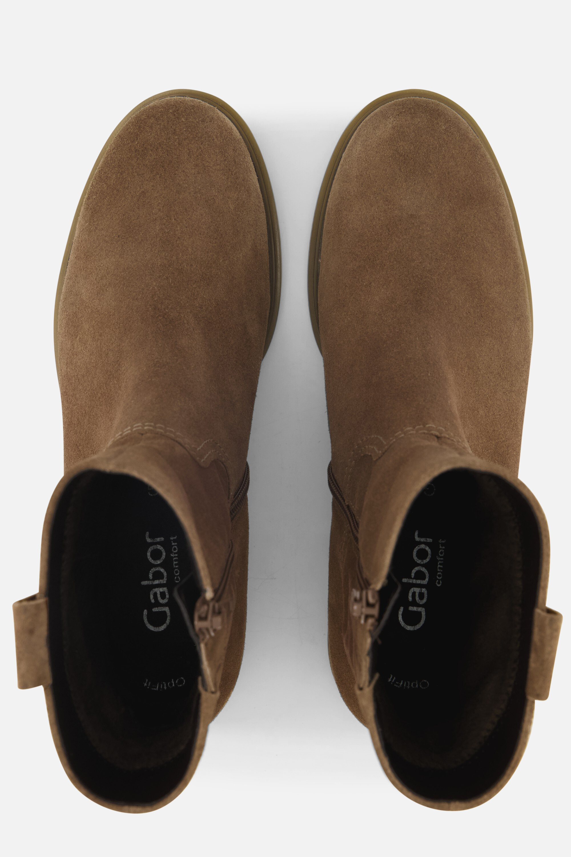 Gabor Enkellaarsjes beige Suede afbeelding 3