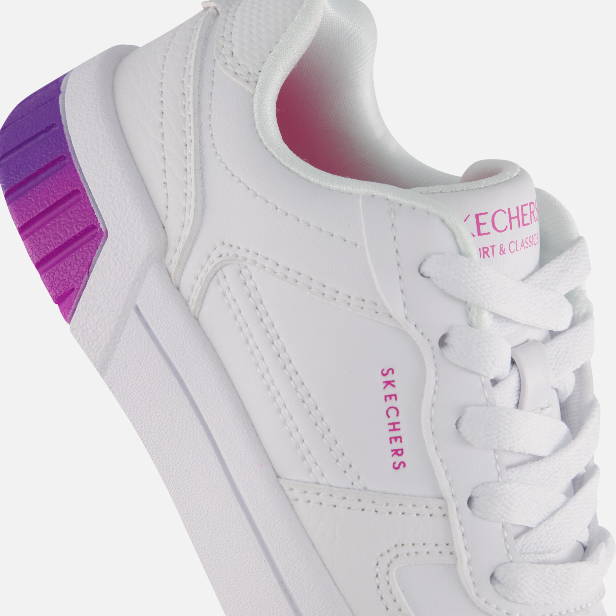 Skechers Jade Court Classics Sneakers wit afbeelding 4