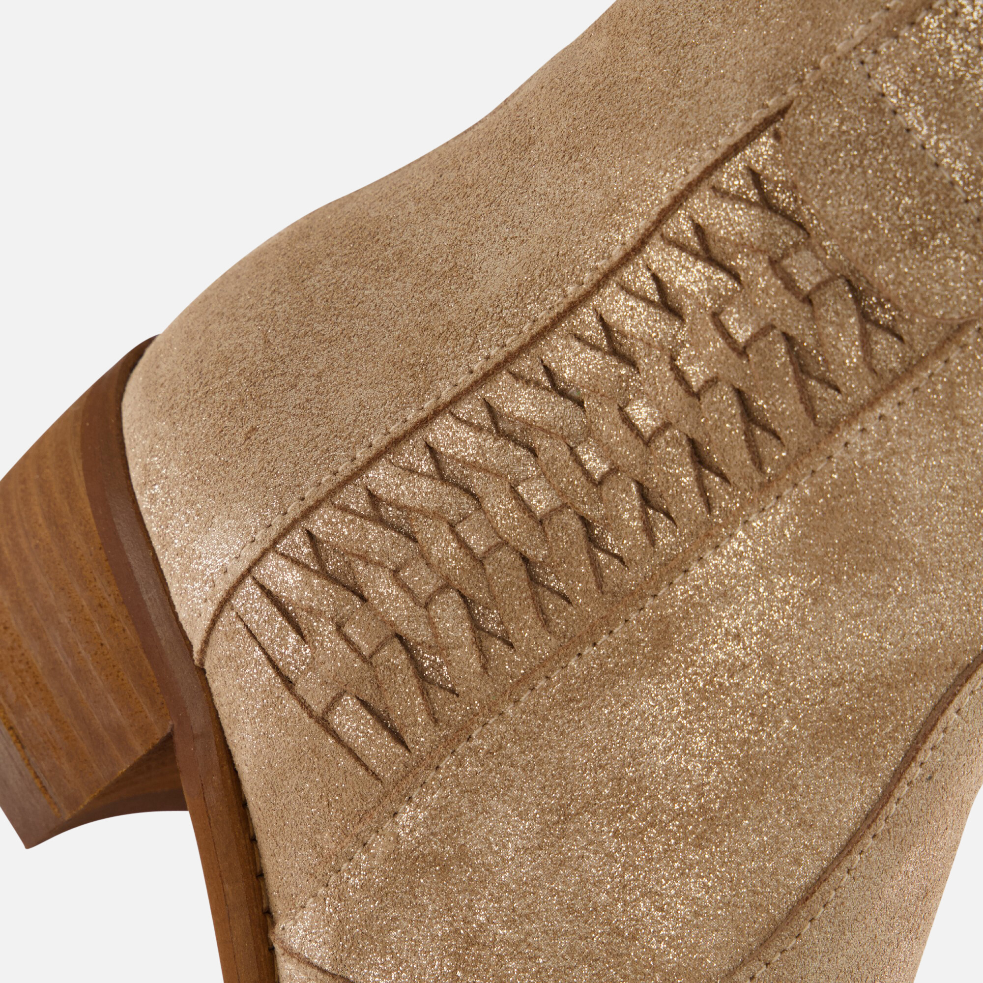 Aqa Enkellaarsjes beige Suede afbeelding 4
