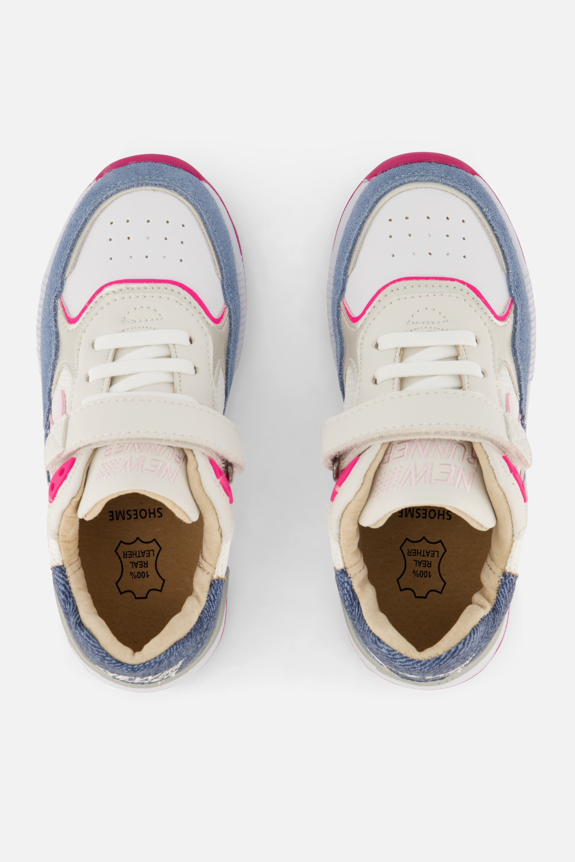 Shoesme Trainer Sneakers blauw Leer afbeelding 3