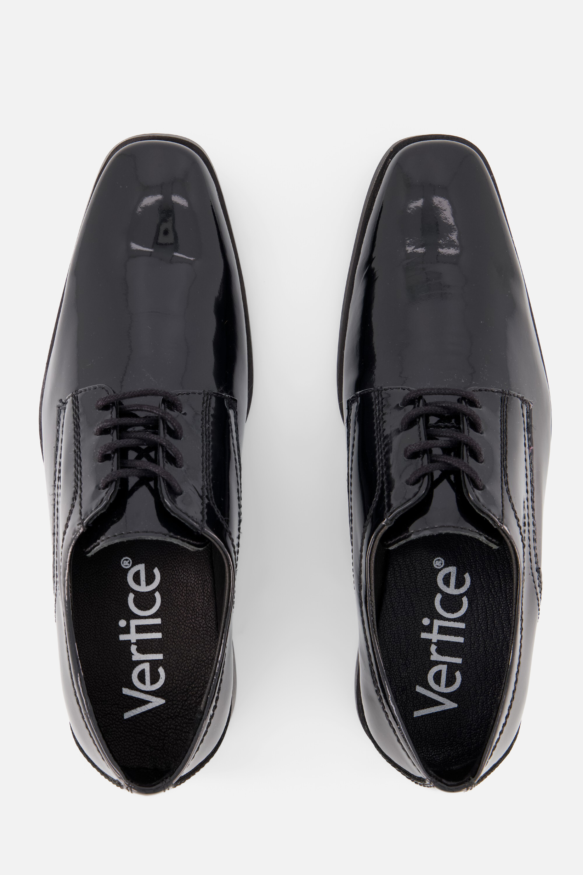 Vertice Veterschoenen zwart Lakleer