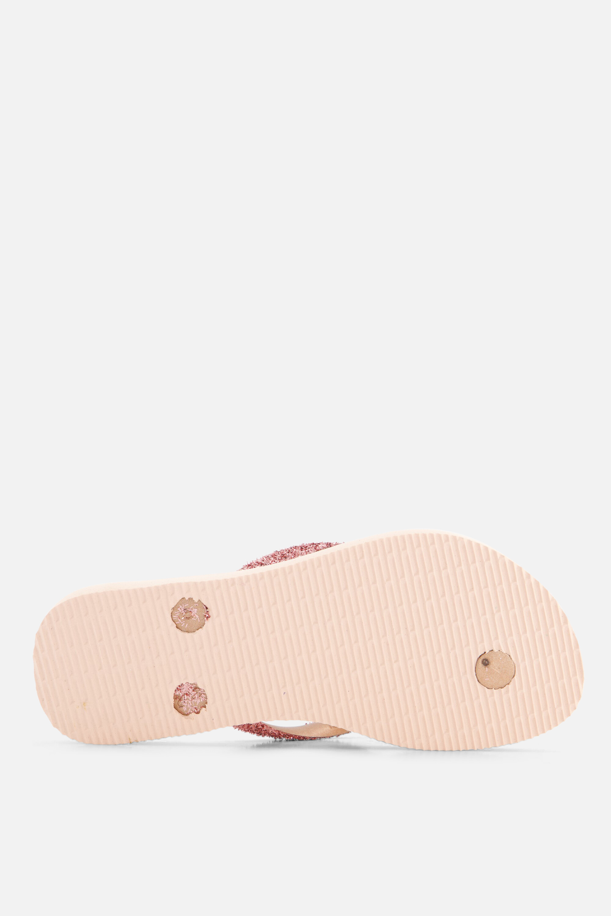 Havaianas Slim Glitter II Slippers roze Rubber afbeelding 2