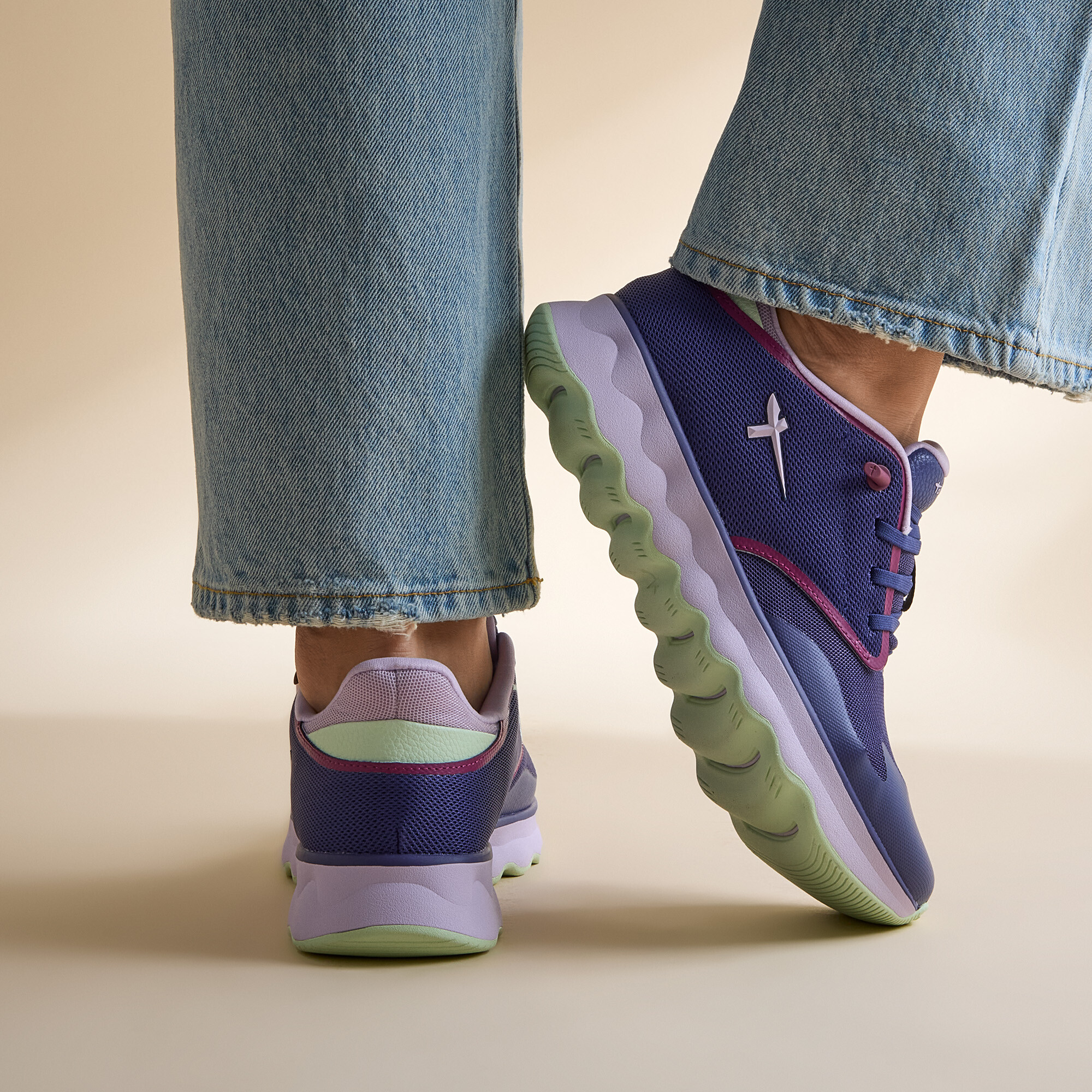 Tamaris Nowana Sneakers paars Synthetisch
