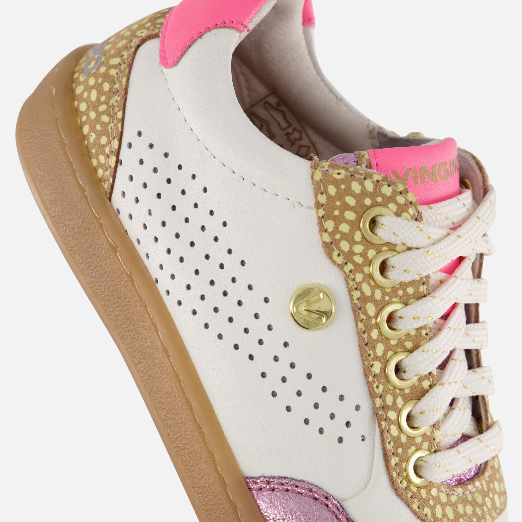 Vingino Sneakers roze Leer afbeelding 4