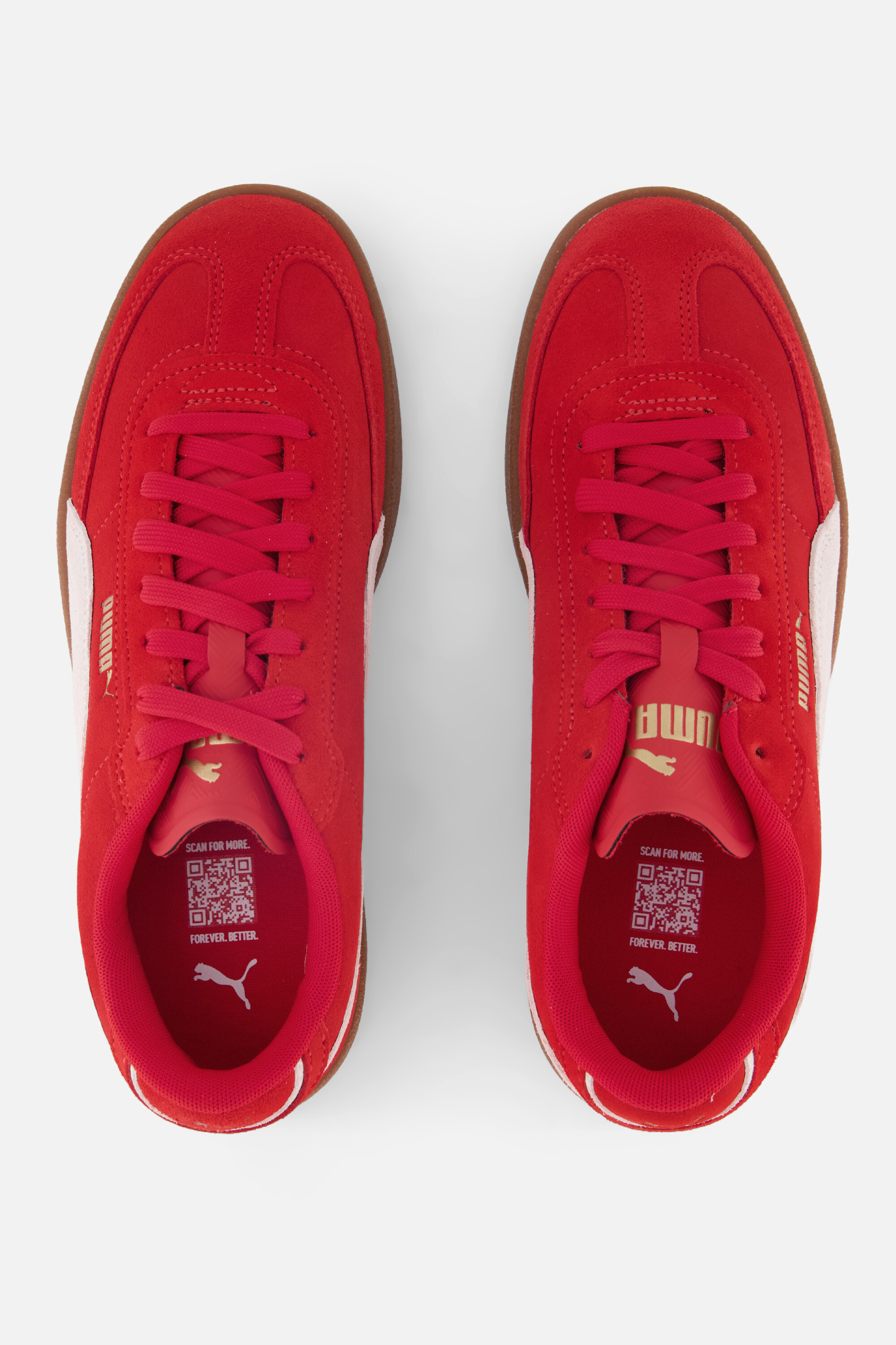 Puma Club II Era Sneakers rood Suede afbeelding 3