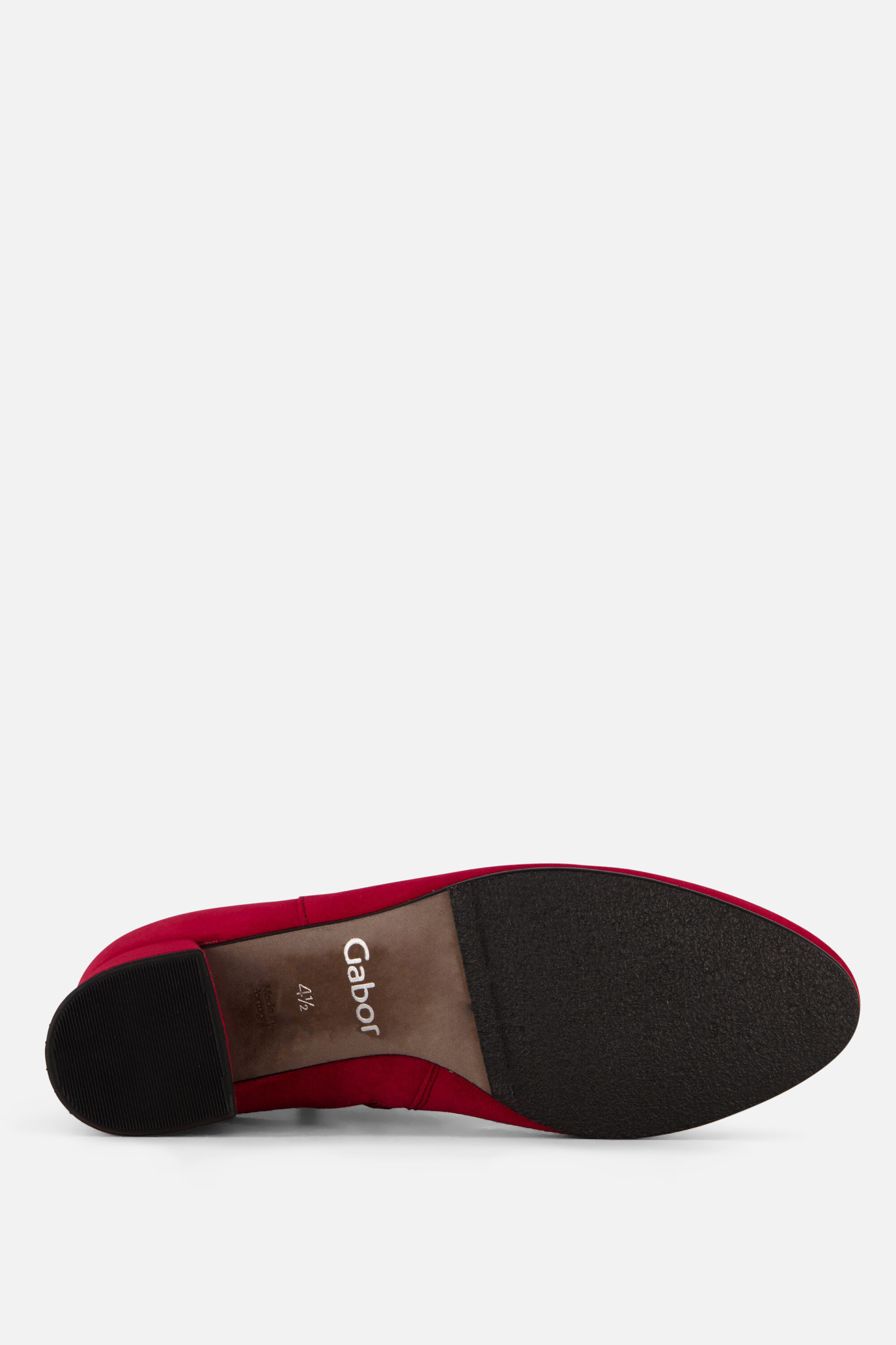 Gabor Enkellaarsjes rood Suede afbeelding 3