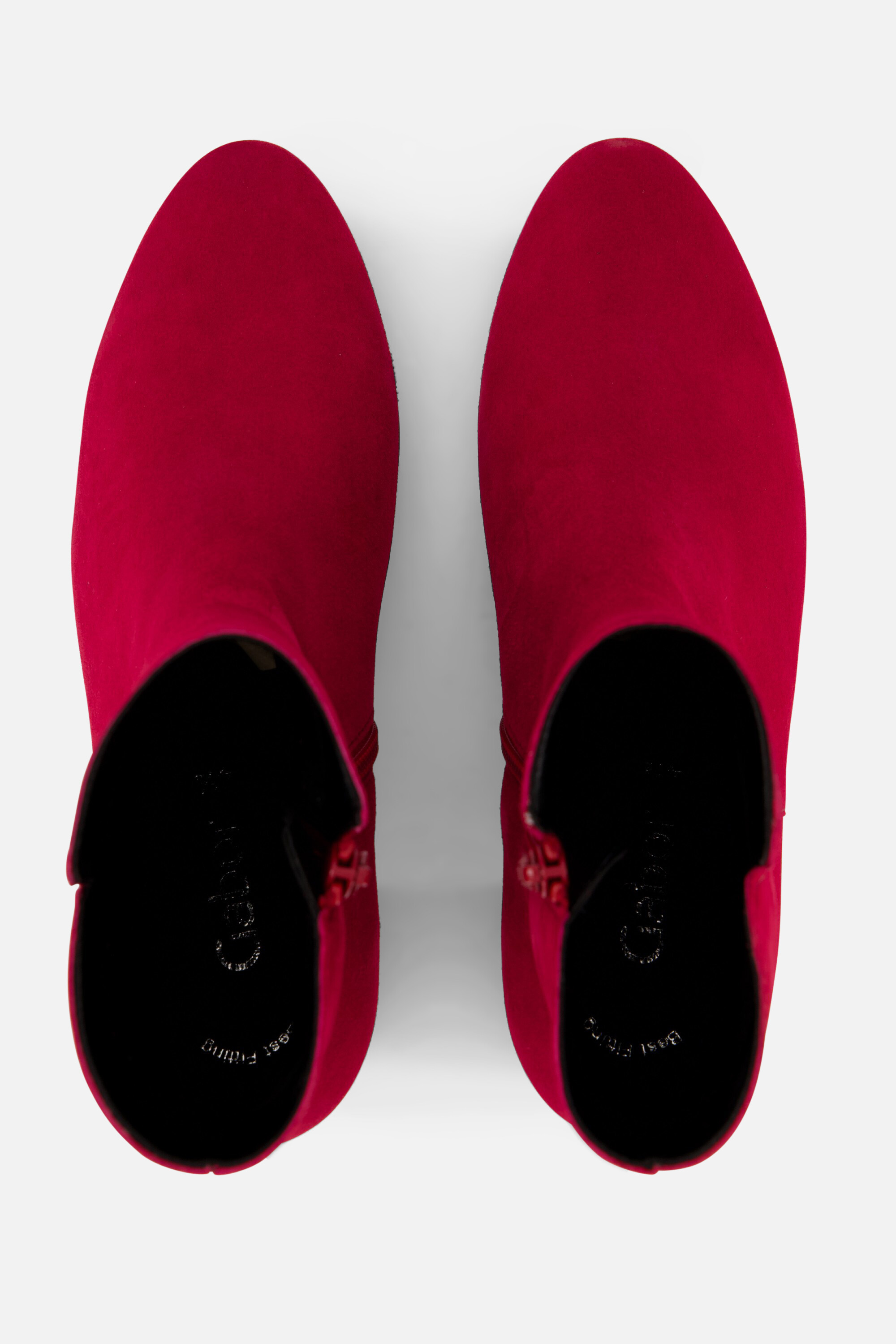 Gabor Enkellaarsjes rood Suede afbeelding 2