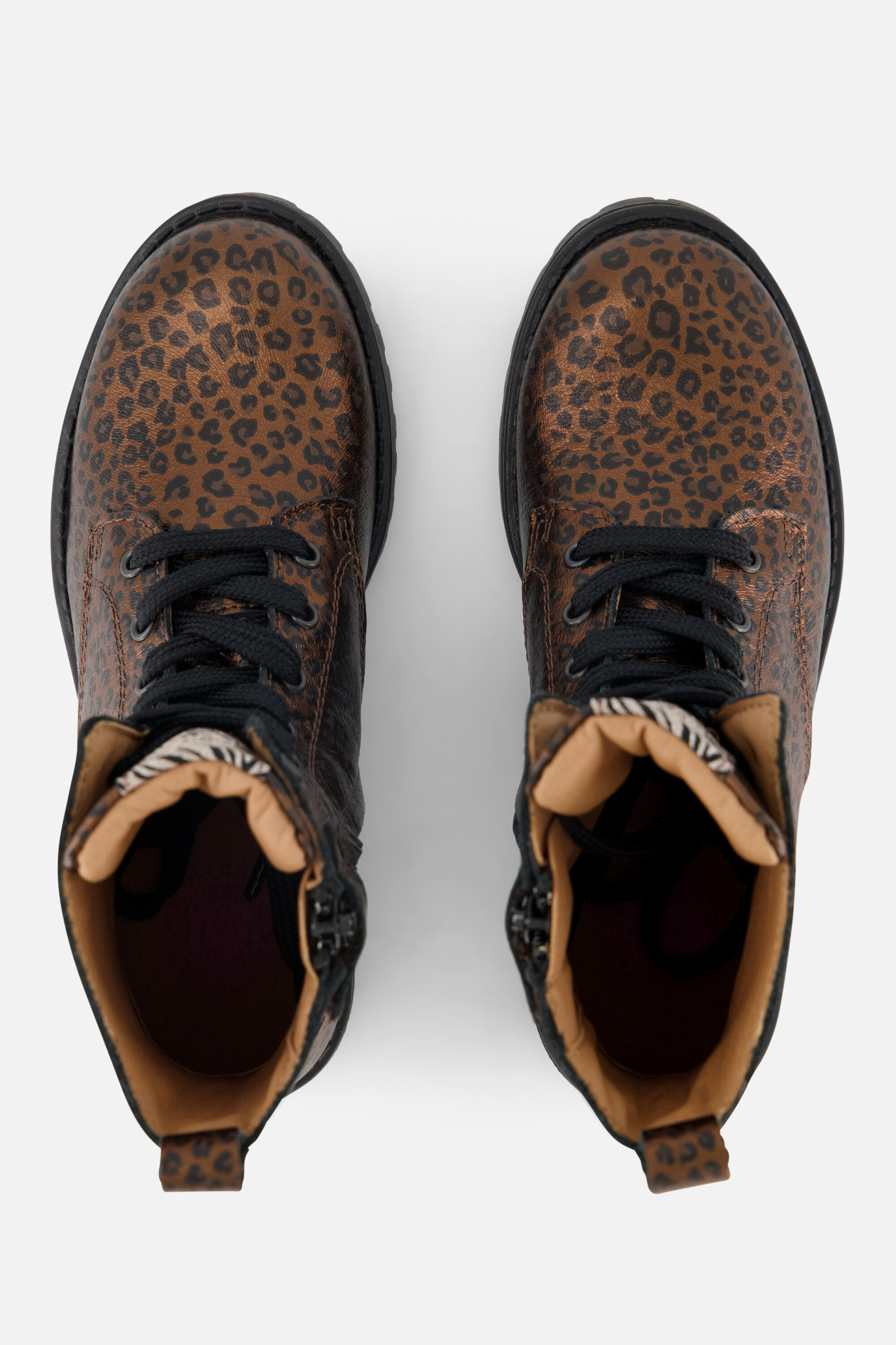 Develab Leopard Veterboots bruin Leer afbeelding 2