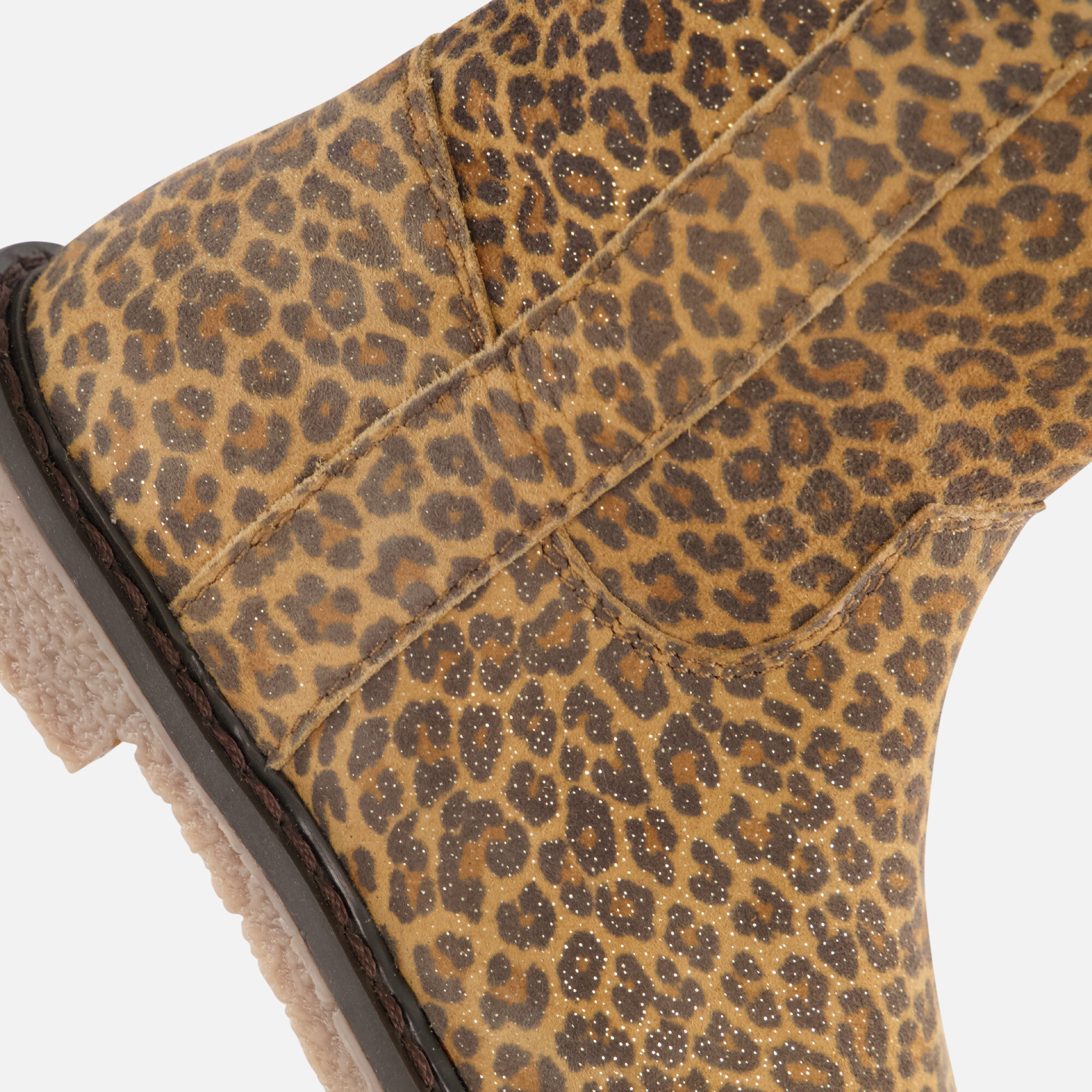 Muyters Leopard Enkellaarsjes bruin Suede afbeelding 4