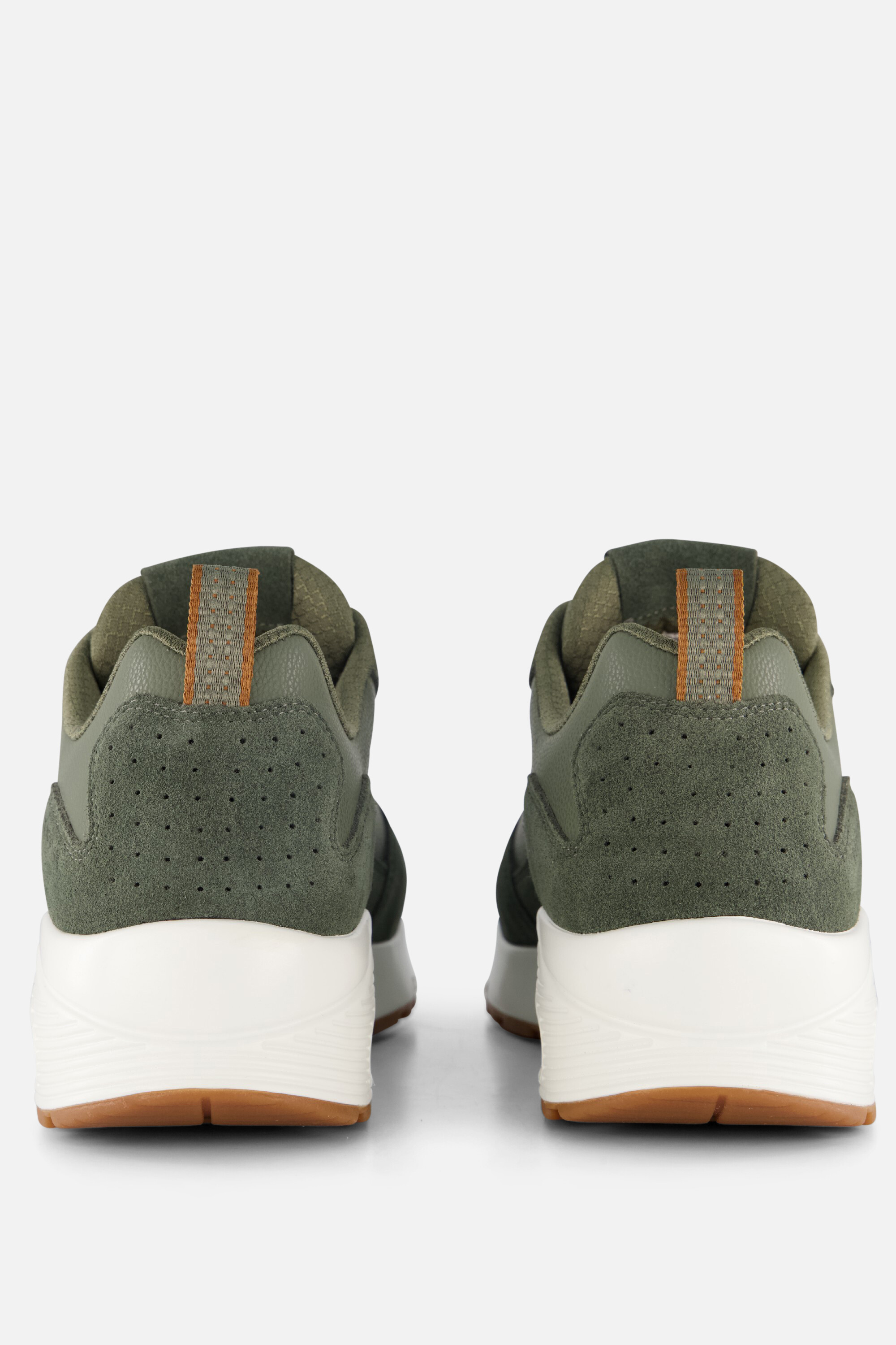 Skechers Uno Stacre Sneakers groen Leer afbeelding 2