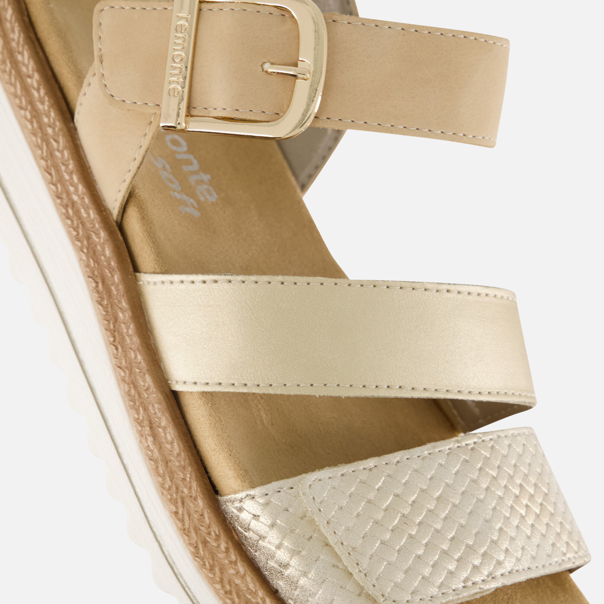 Remonte Sandalen goud Synthetisch afbeelding 3