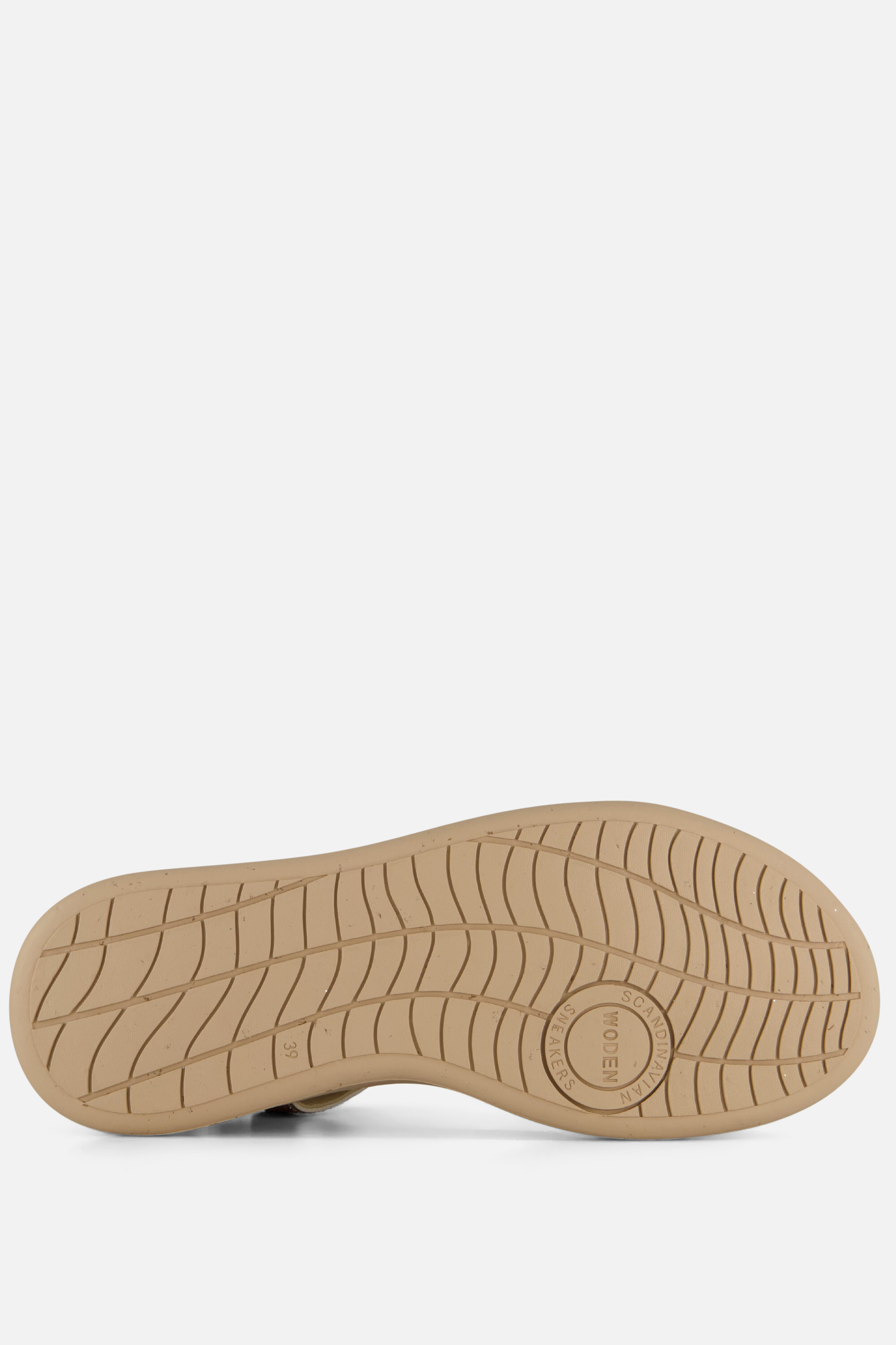 Woden Lite Line Sandalen beige Textiel afbeelding 2
