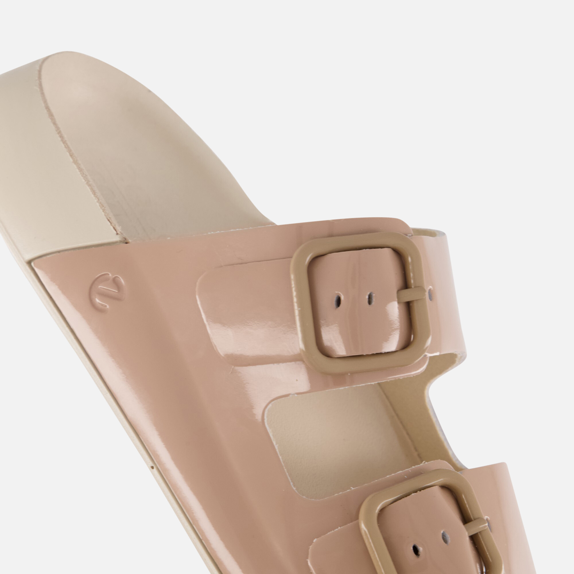 Ecco Cozmo Slippers beige Leer afbeelding 3