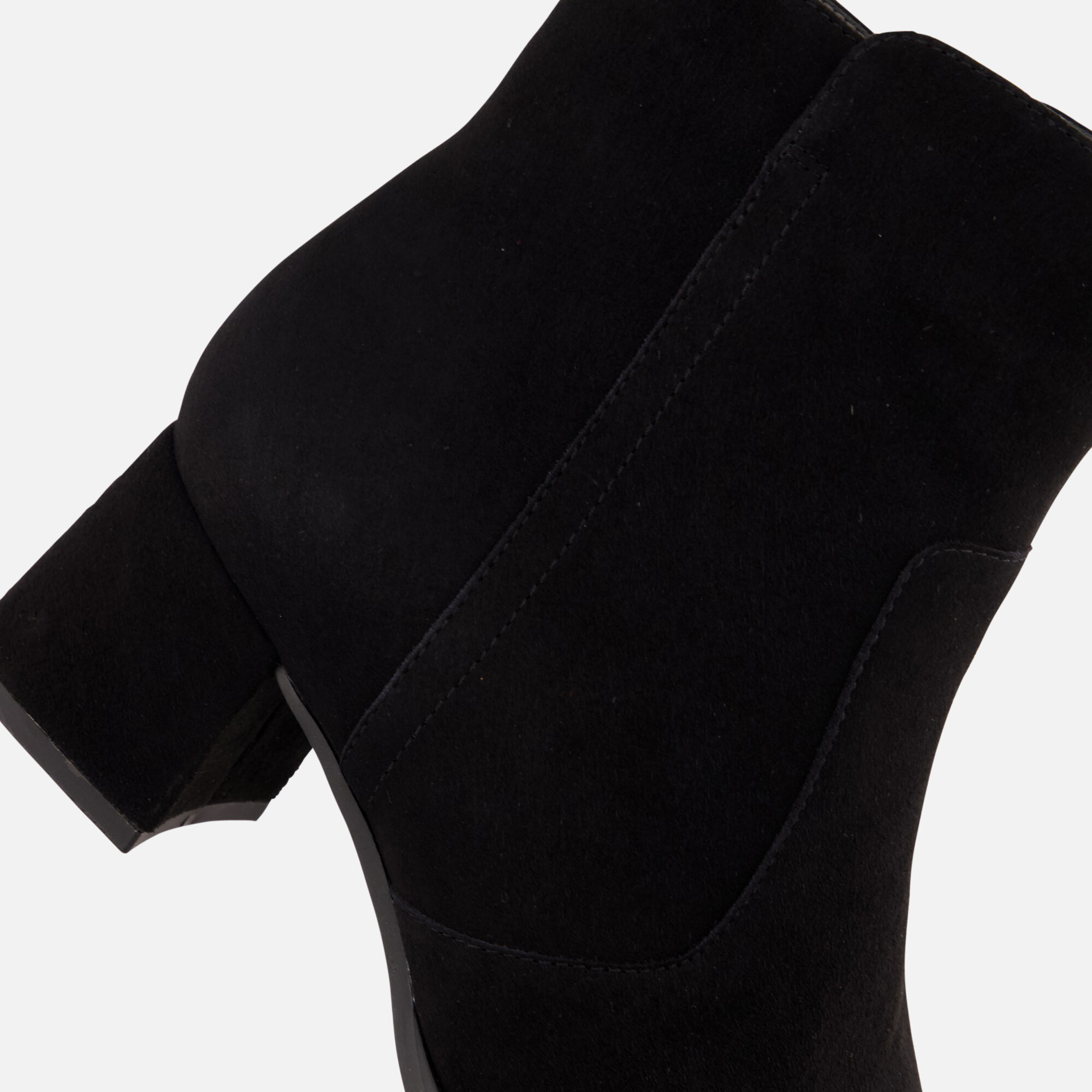 Feyn Enkellaarsjes zwart Suede afbeelding 4