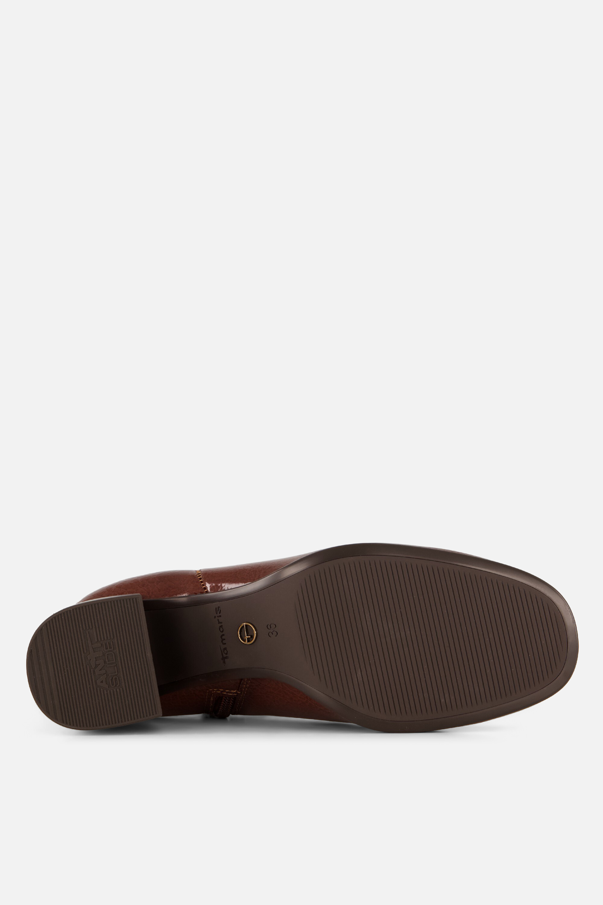 Tamaris Essentials Enkellaarsjes cognac Lak afbeelding 3
