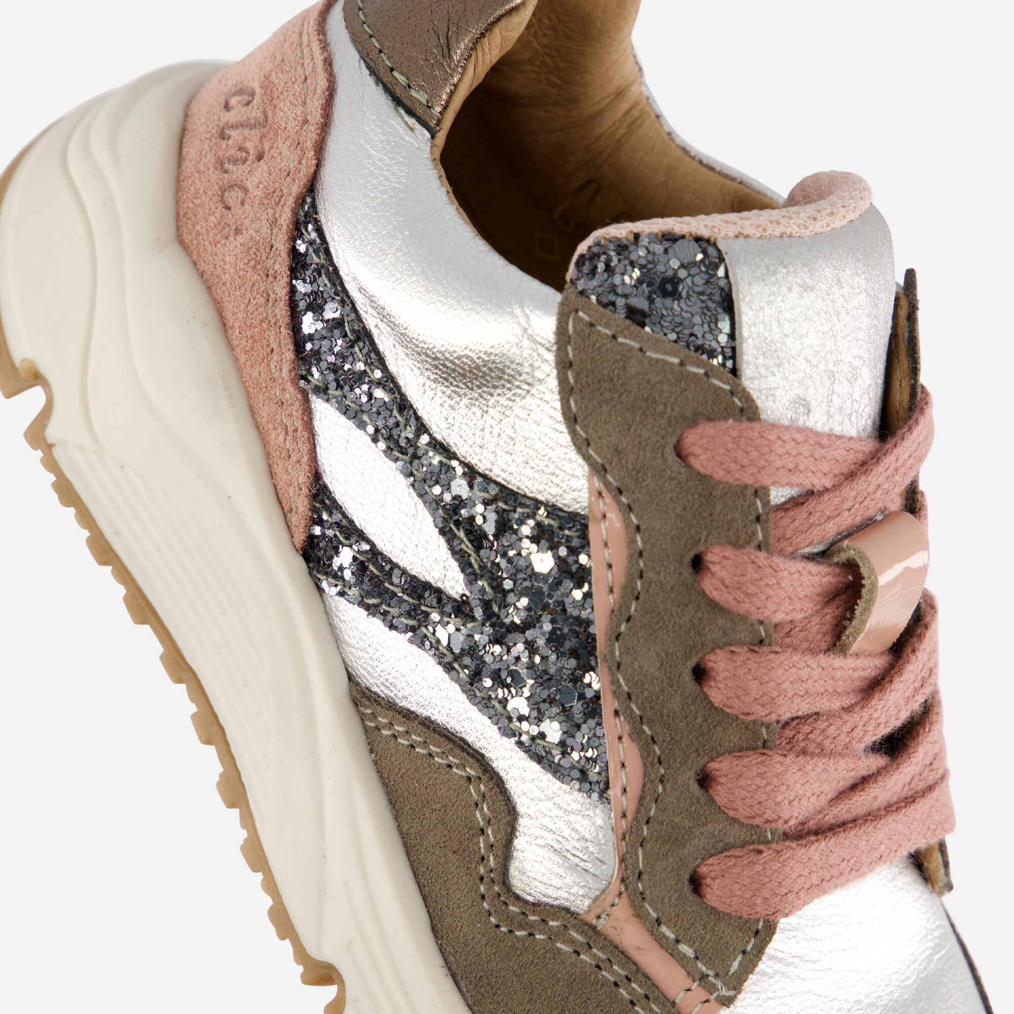 Clic! Sneakers paars Leer afbeelding 4