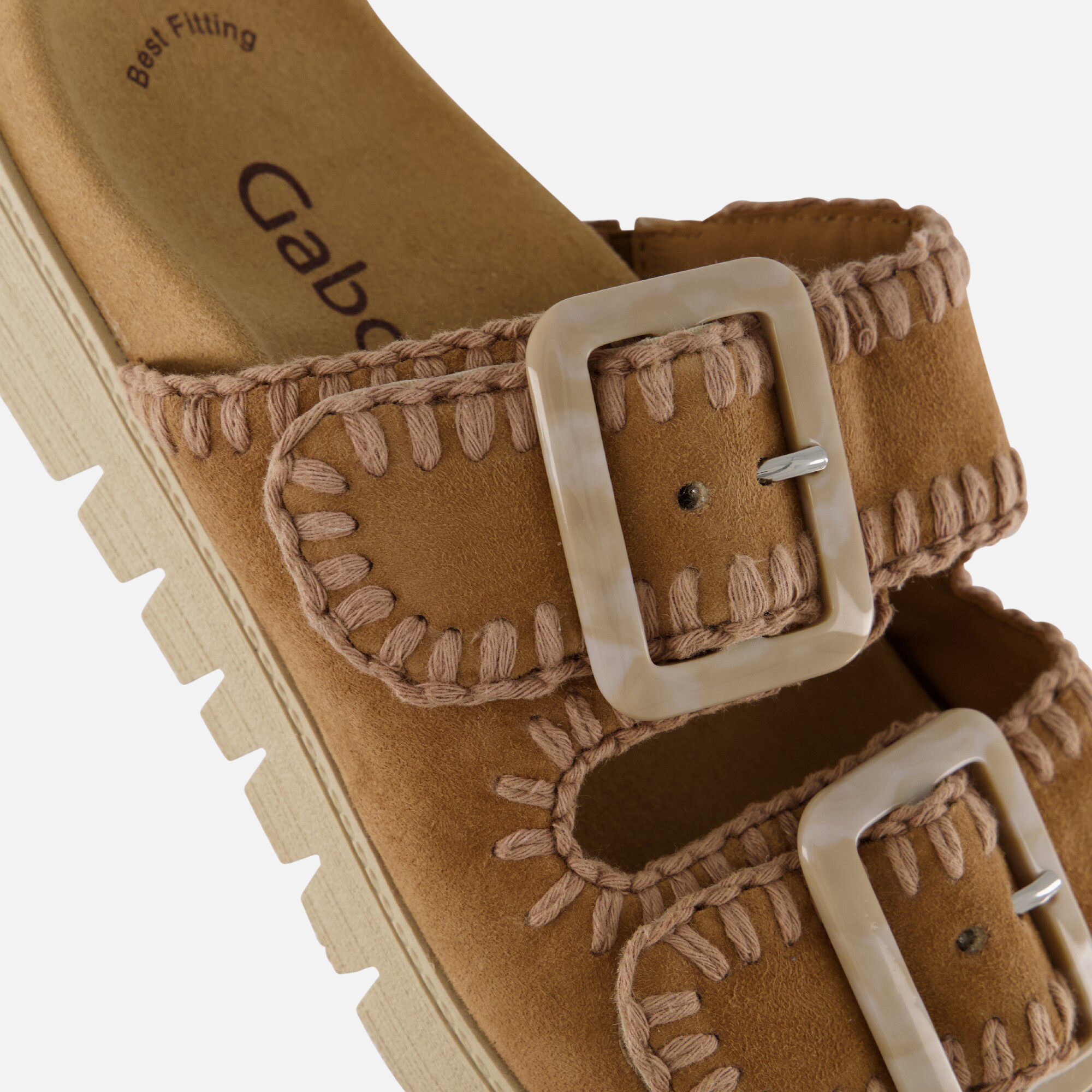 Gabor Sandalen cognac Synthetisch afbeelding 3