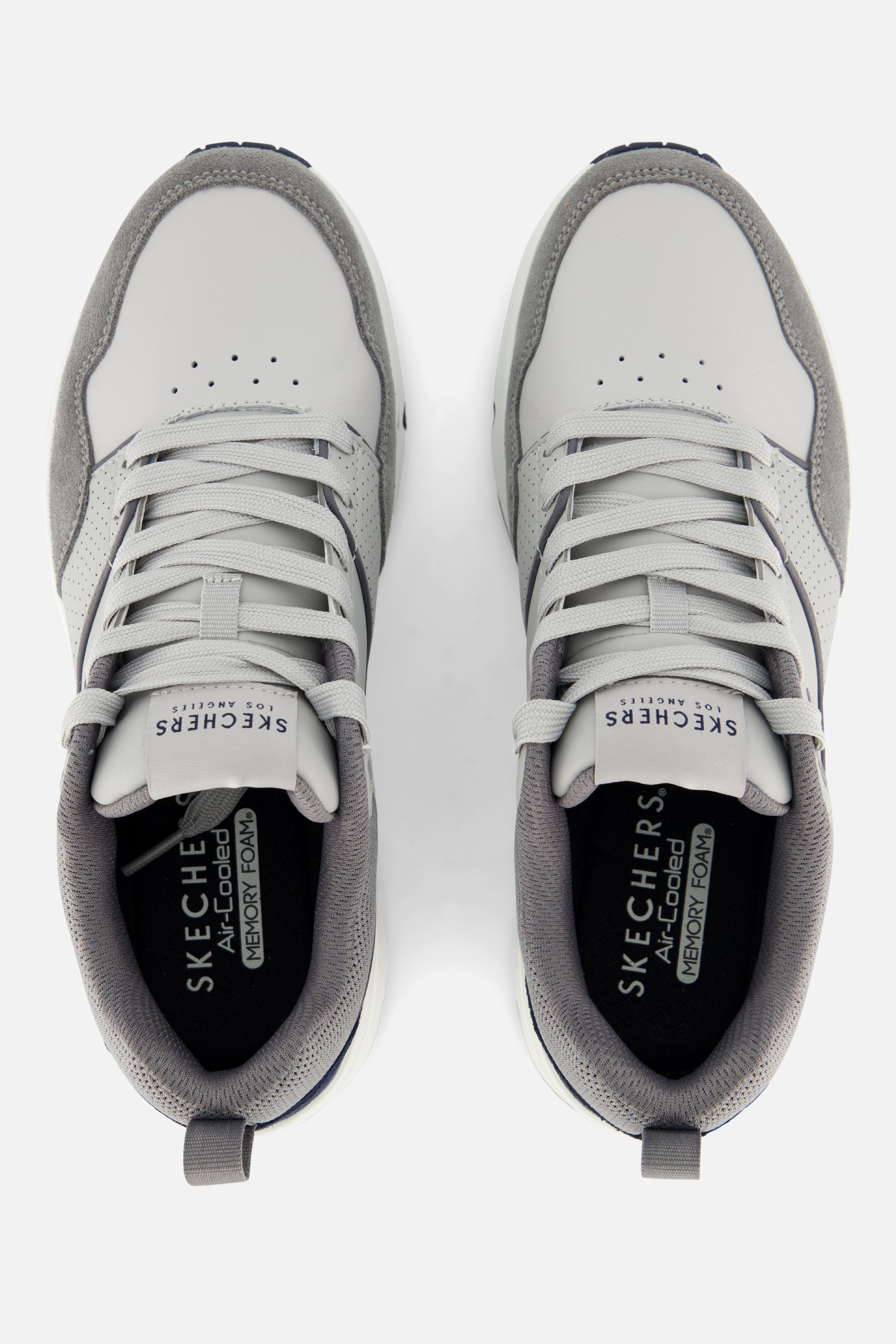 Skechers Uno Retro One Sneakers grijs Leer afbeelding 2