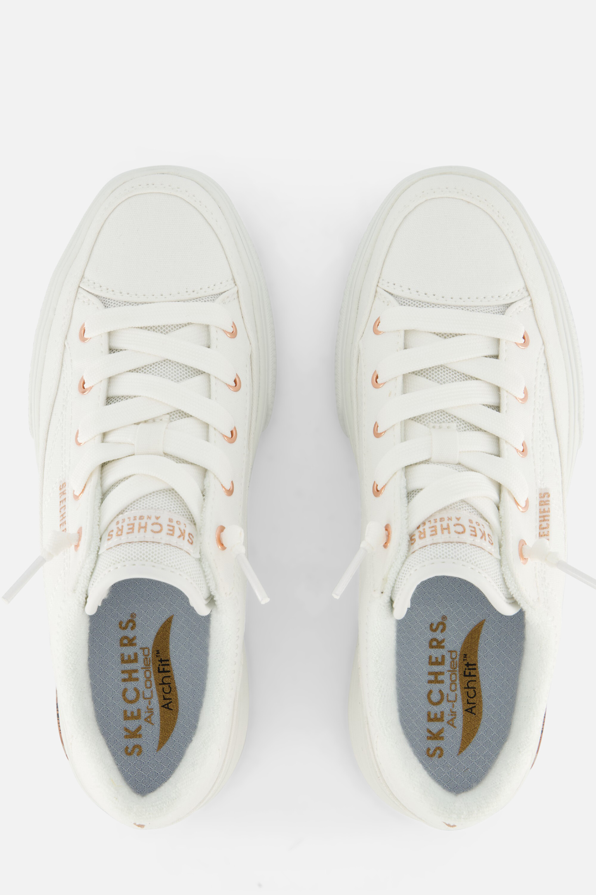 Skechers Arch Fit Arcade Sneakers wit Canvas afbeelding 3