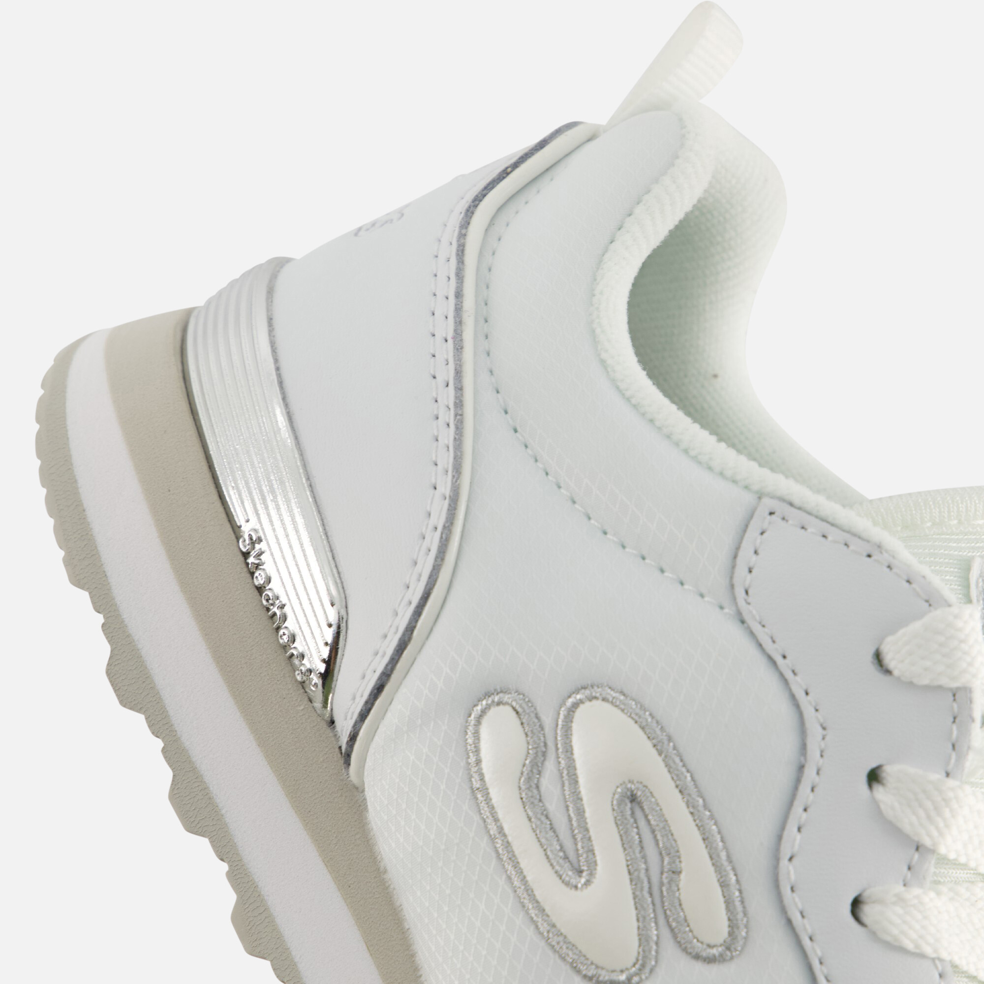 Skechers OG 85 Goldn Gurl Sneakers wit Textiel afbeelding 4