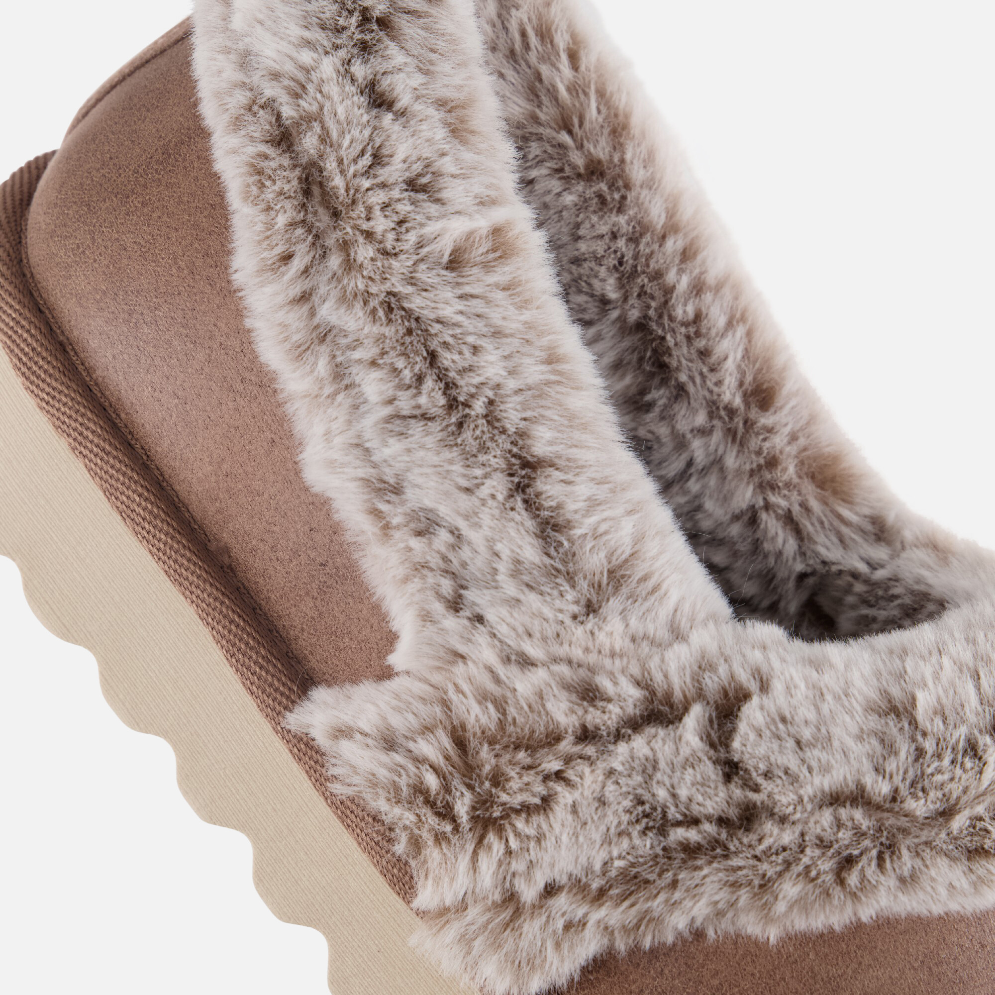 Skechers Cozy Up Pantoffels taupe Synthetisch afbeelding 4