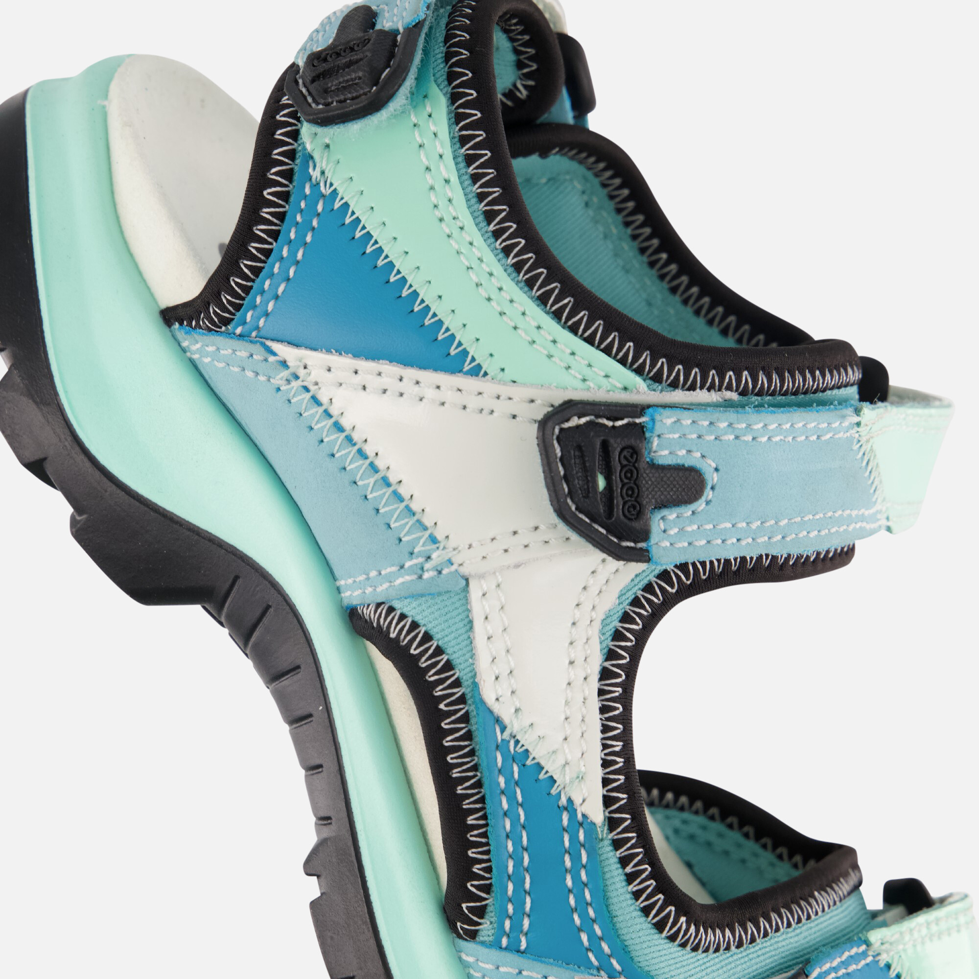 Ecco Offroad Sandalen blauw Nubuck afbeelding 3