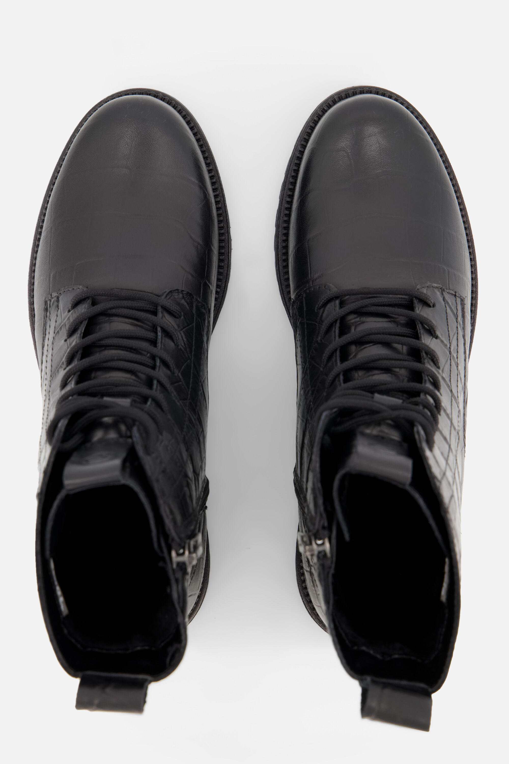 Tamaris Veterboots Croco zwart Leer afbeelding 2