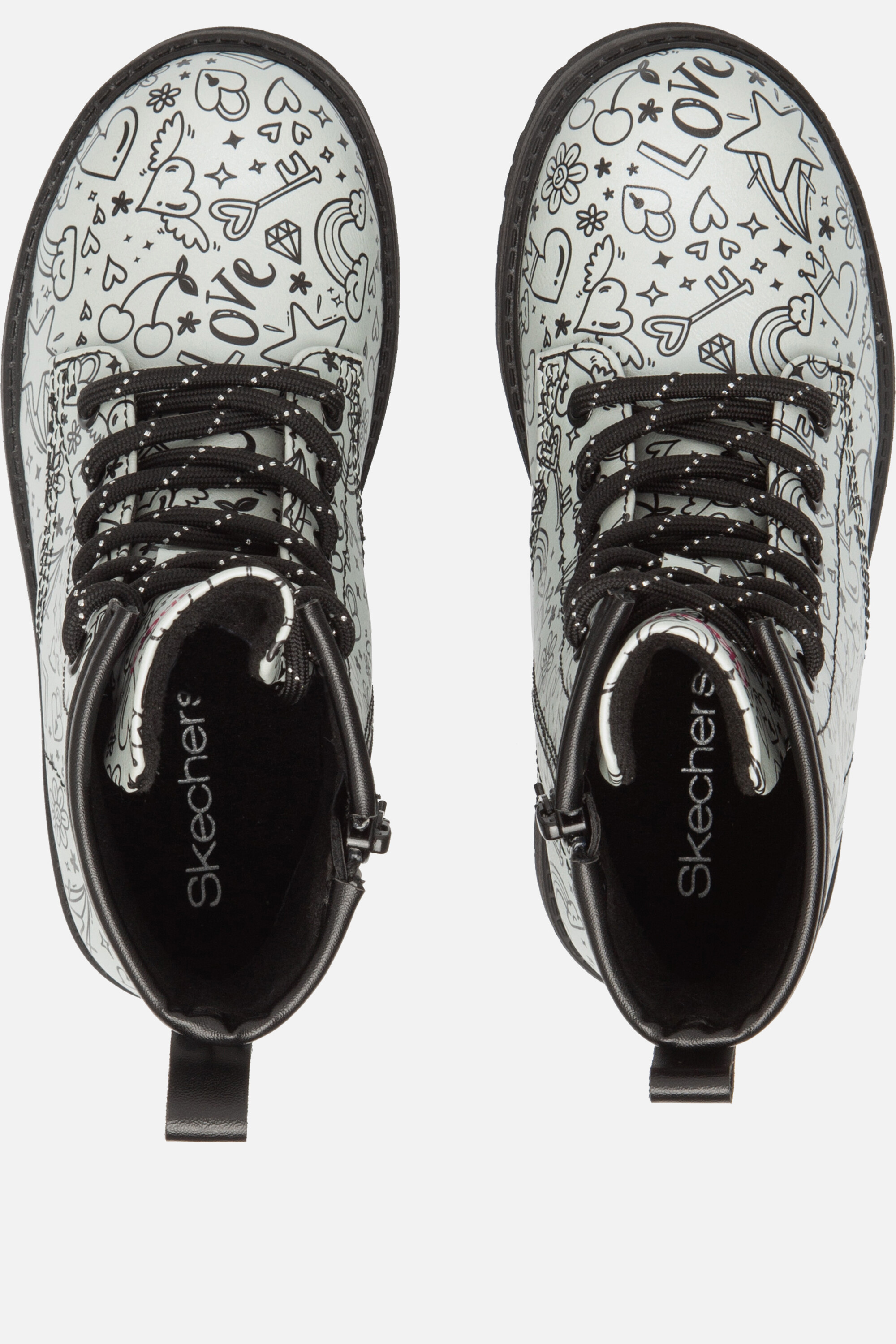 Skechers Gravlen Hi Veterboots wit Synthetisch afbeelding 2