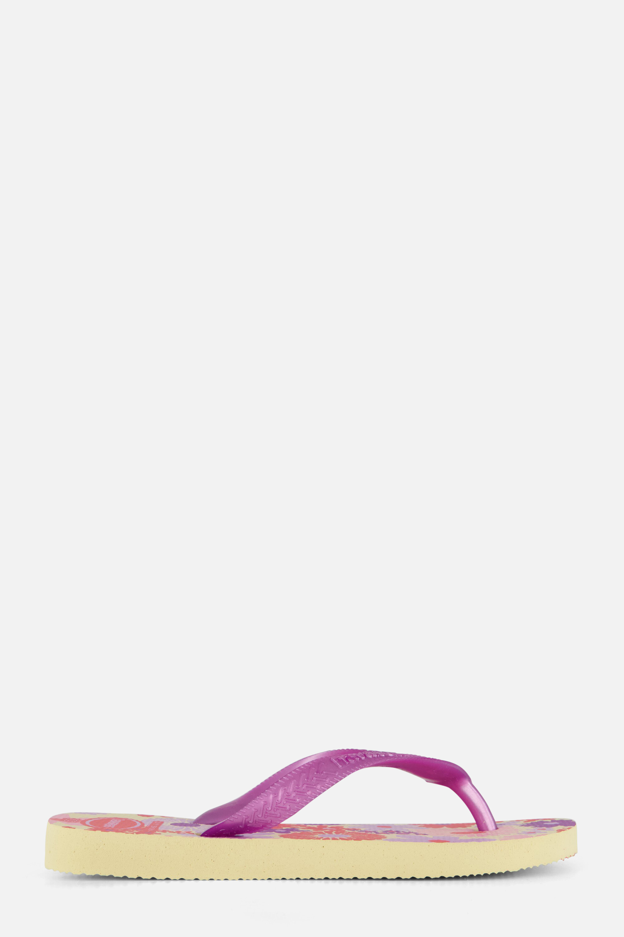 Havaianas Kids Flores Slippers paars Rubber afbeelding 4