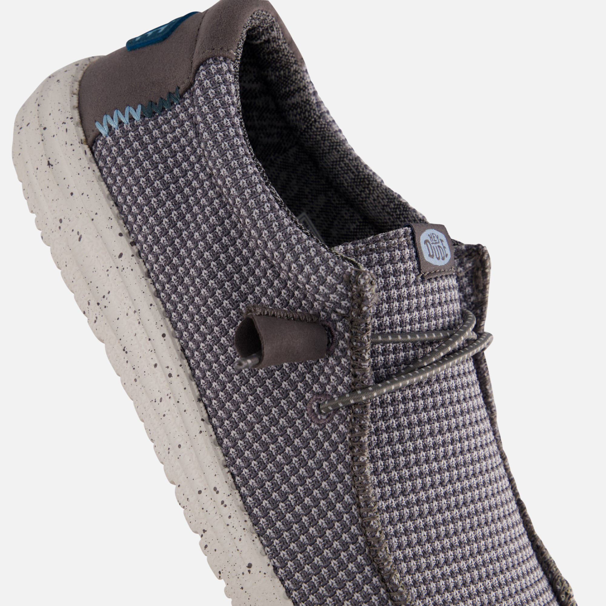 HEYDUDE Wally Sport Instappers grijs Canvas afbeelding 4