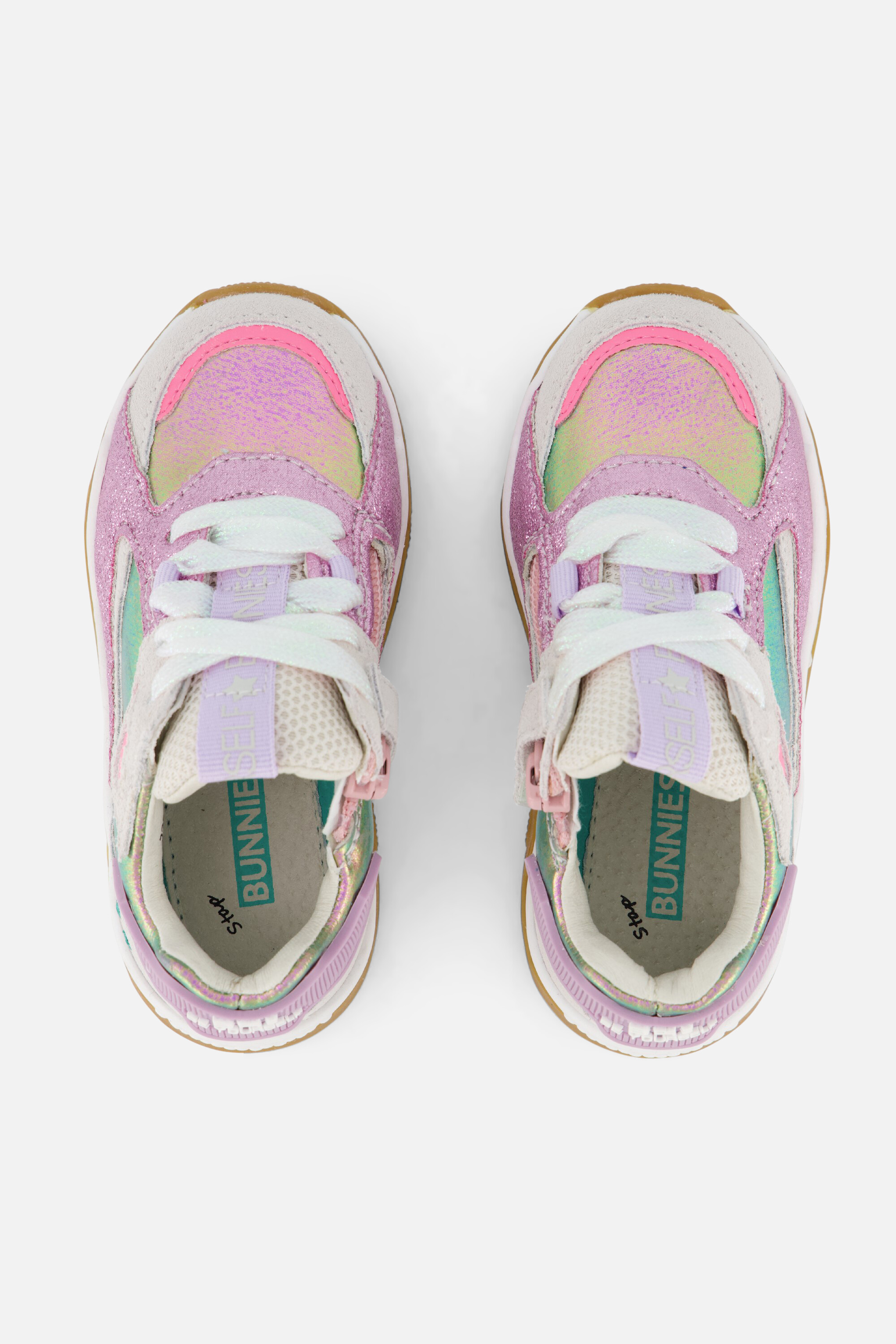 BunniesJR Cody Chunky Sneakers roze Leer afbeelding 3