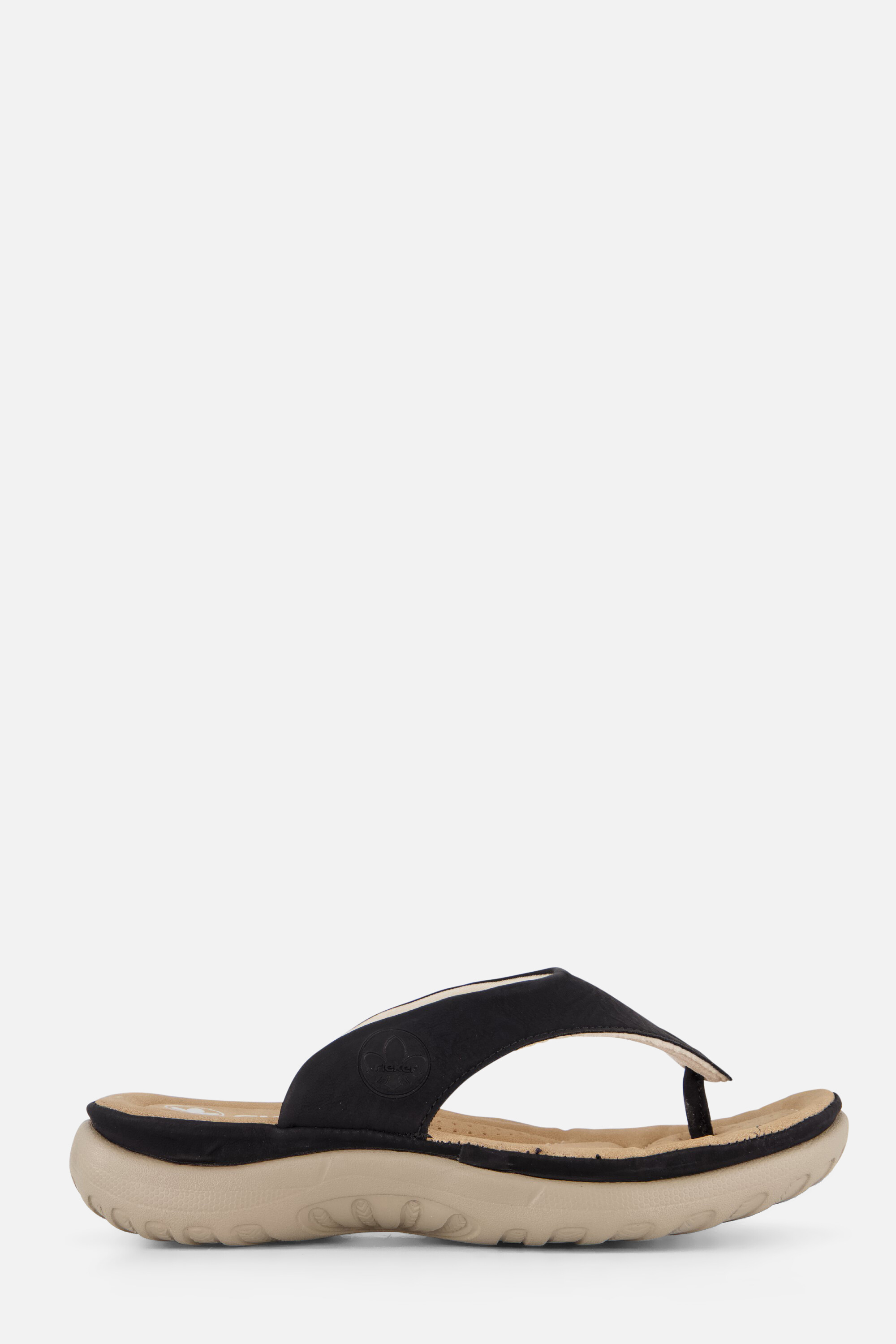 Rieker Slippers zwart Textiel afbeelding 4