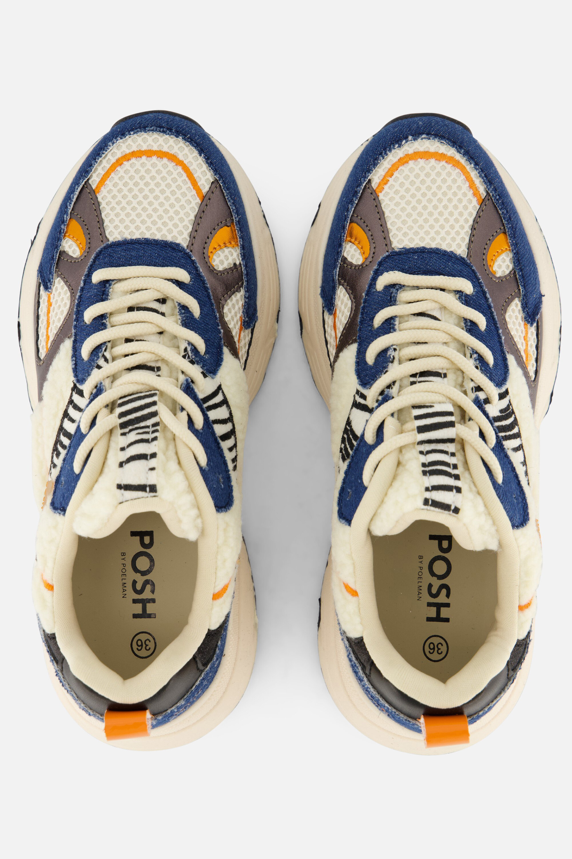 POSH by Poelman Teddy Sneakers blauw afbeelding 2