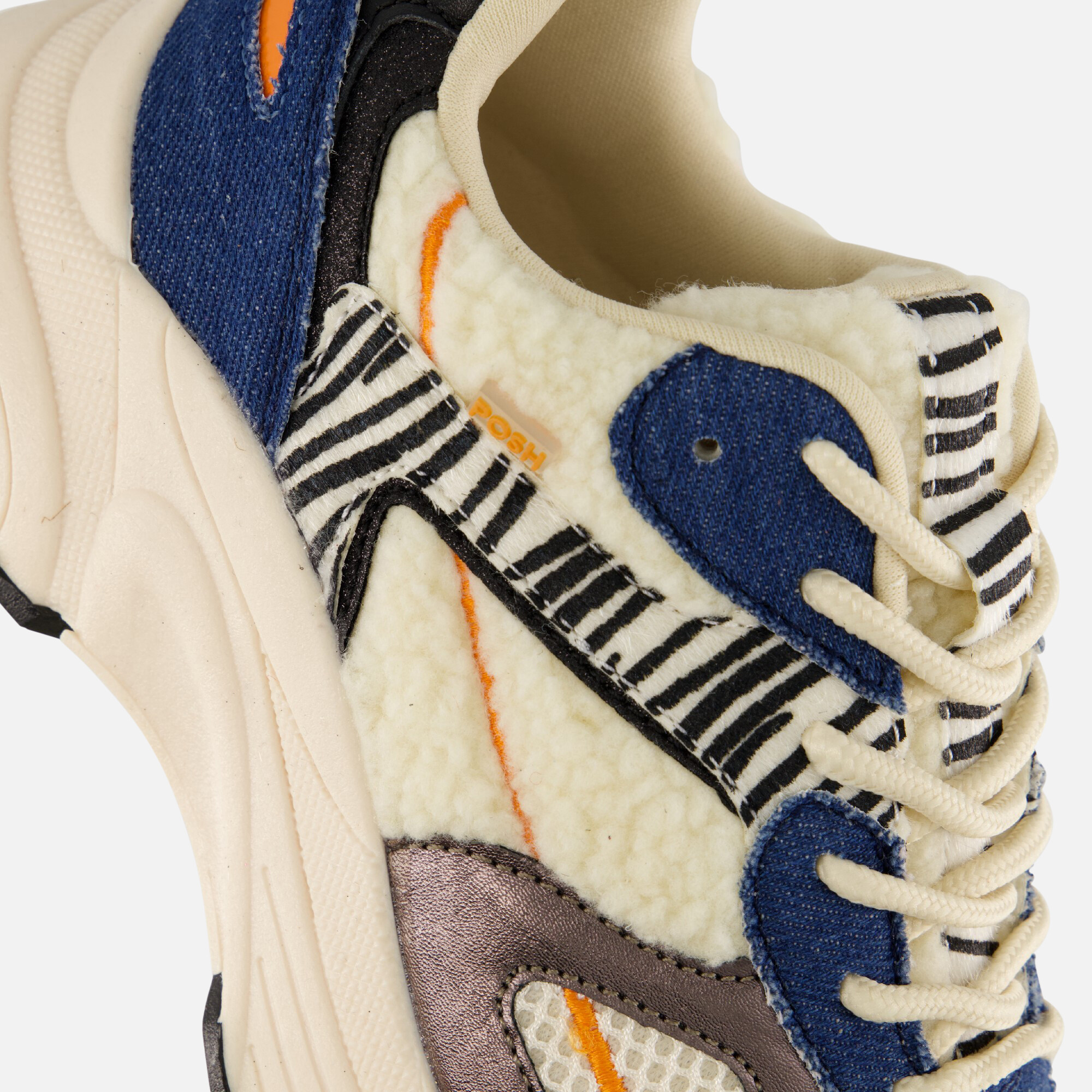 POSH by Poelman Teddy Sneakers blauw afbeelding 4