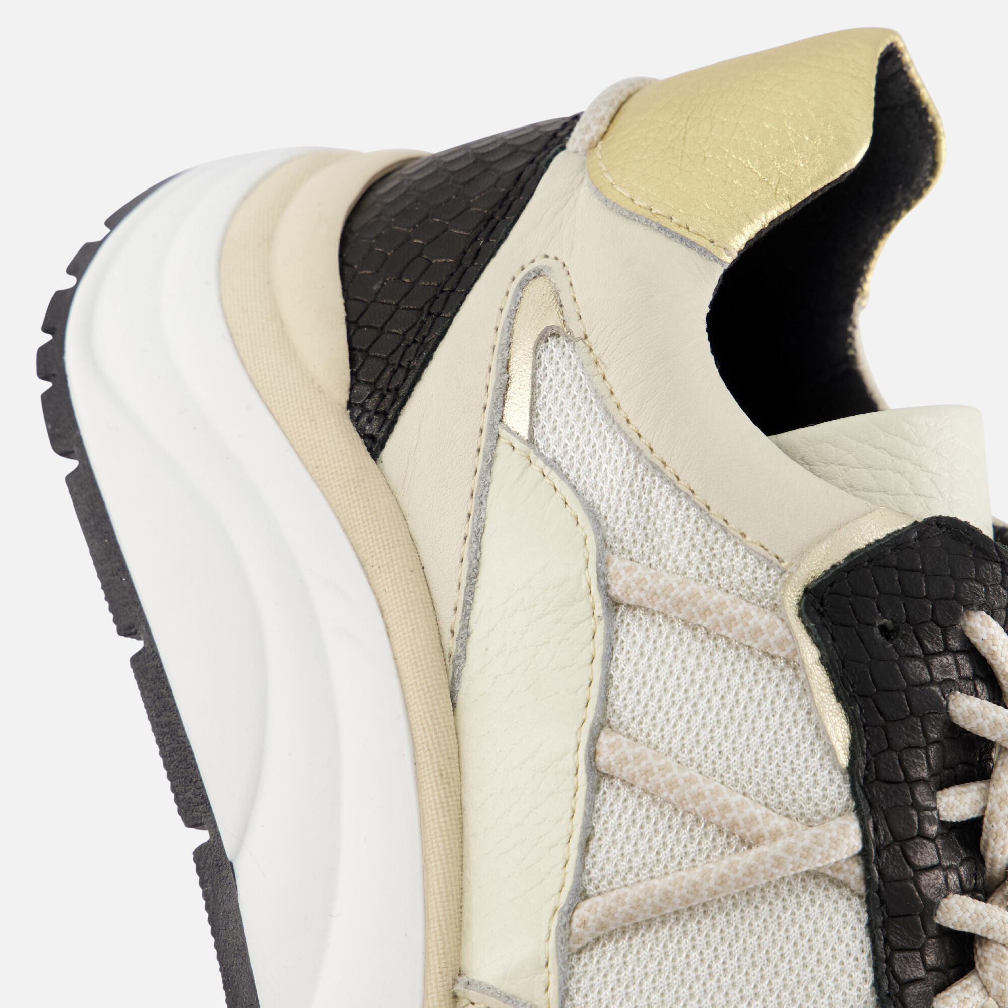 PS Poelman Sneakers zwart Leer afbeelding 4