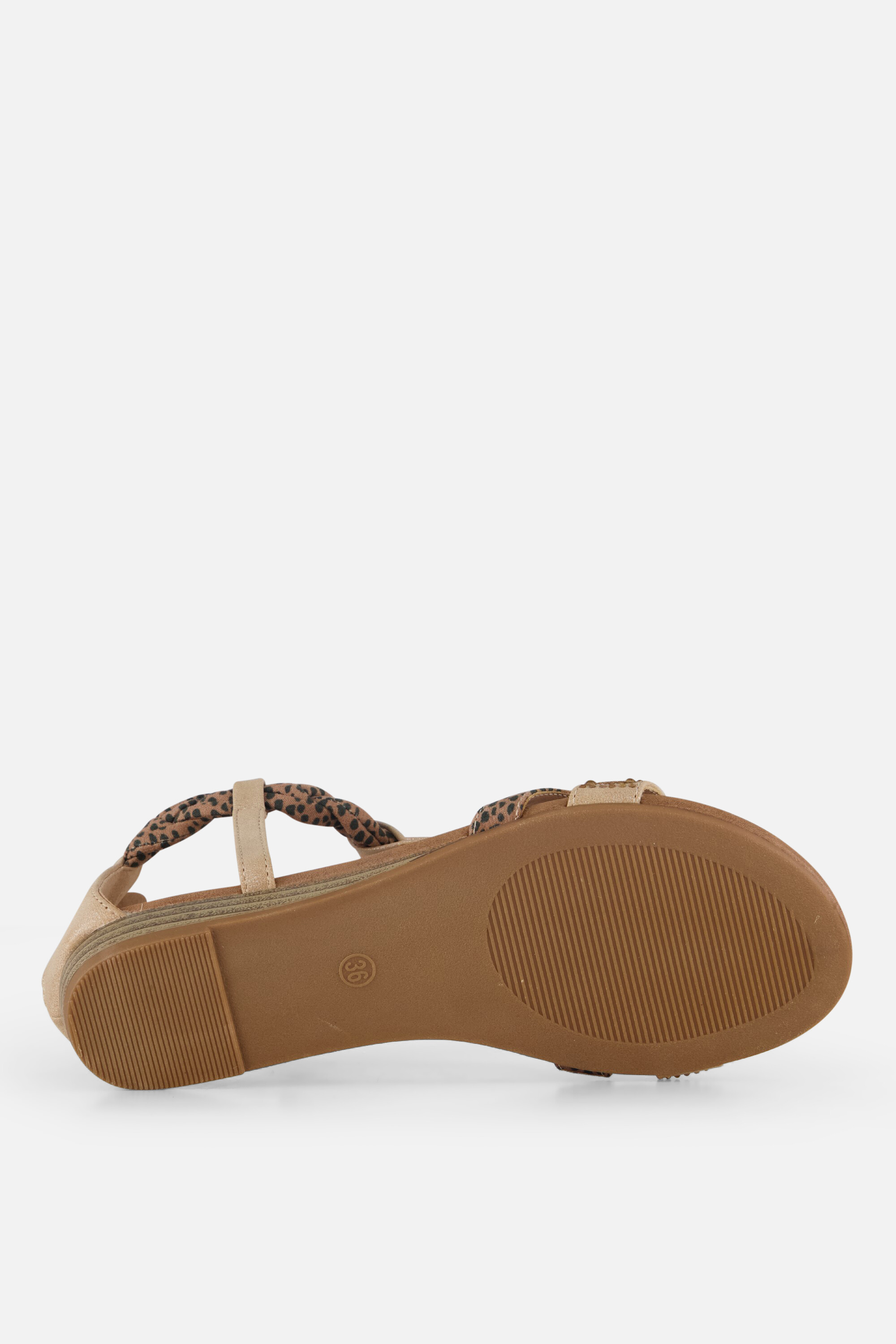 Supercracks Sandalen beige Textiel afbeelding 3