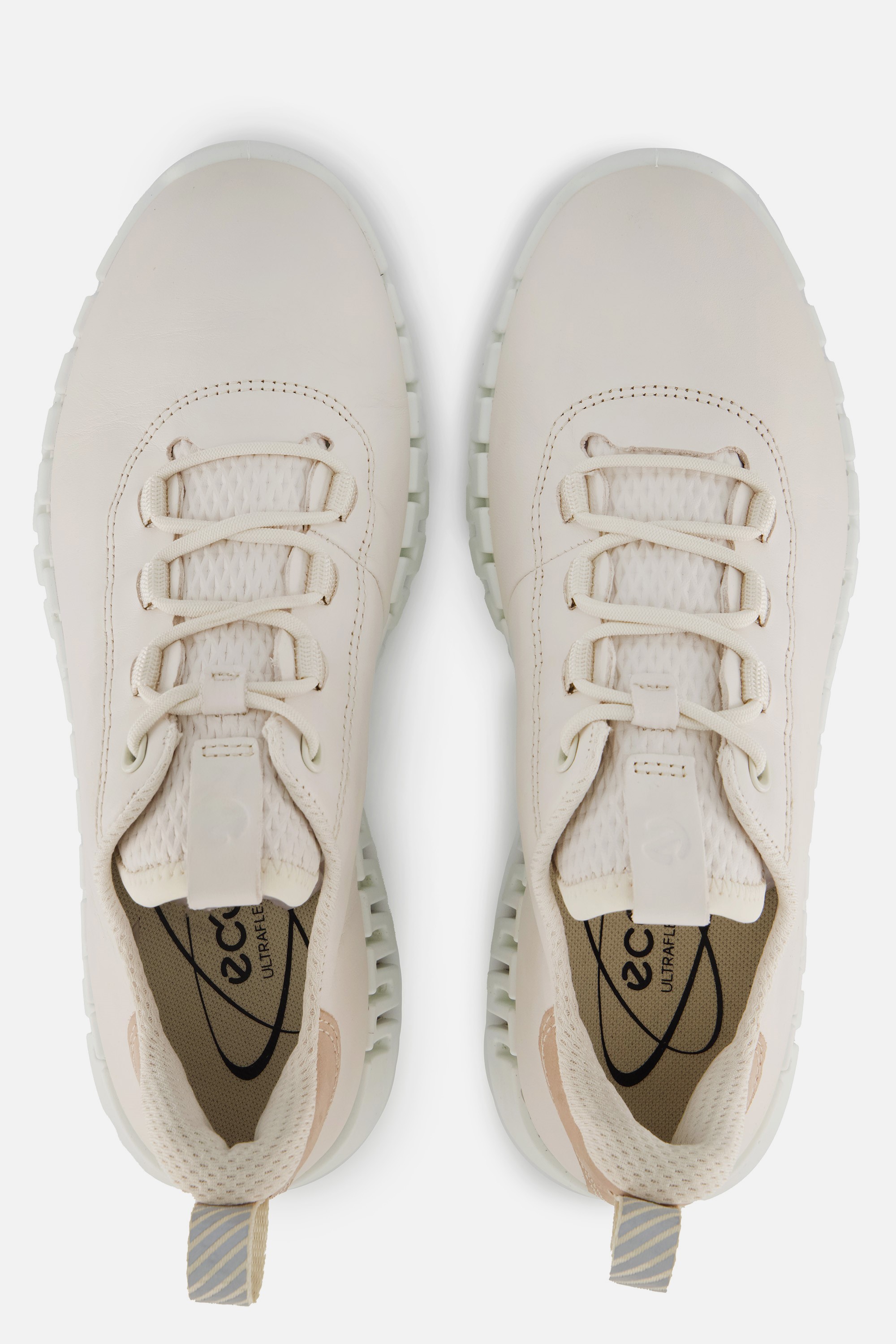 Ecco Gruuv W beige Sneakers Leer afbeelding 2
