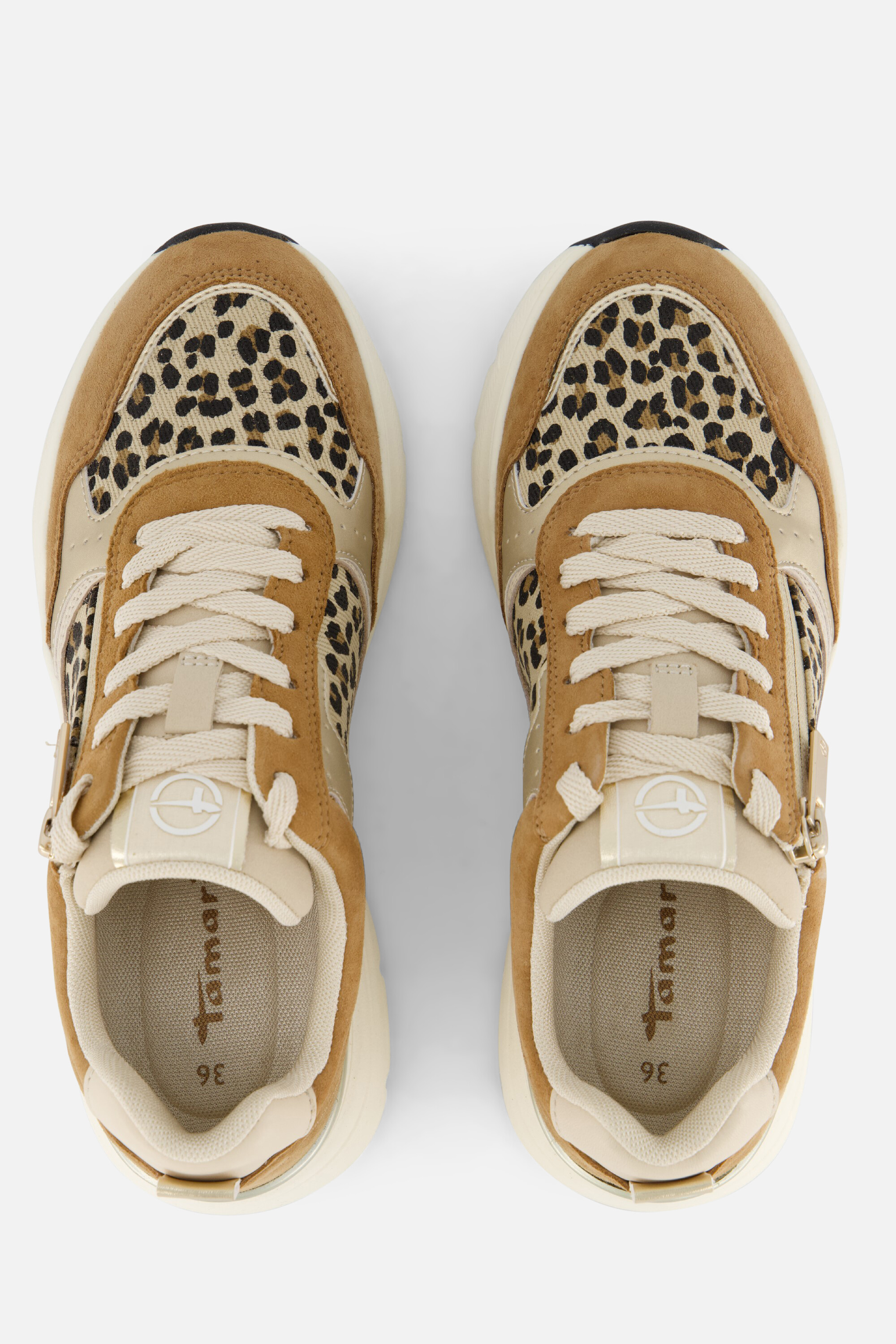 Tamaris Sneakers cognac Leer afbeelding 2