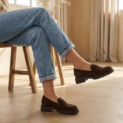 Tamaris Tamaris Instappers bruin Suede