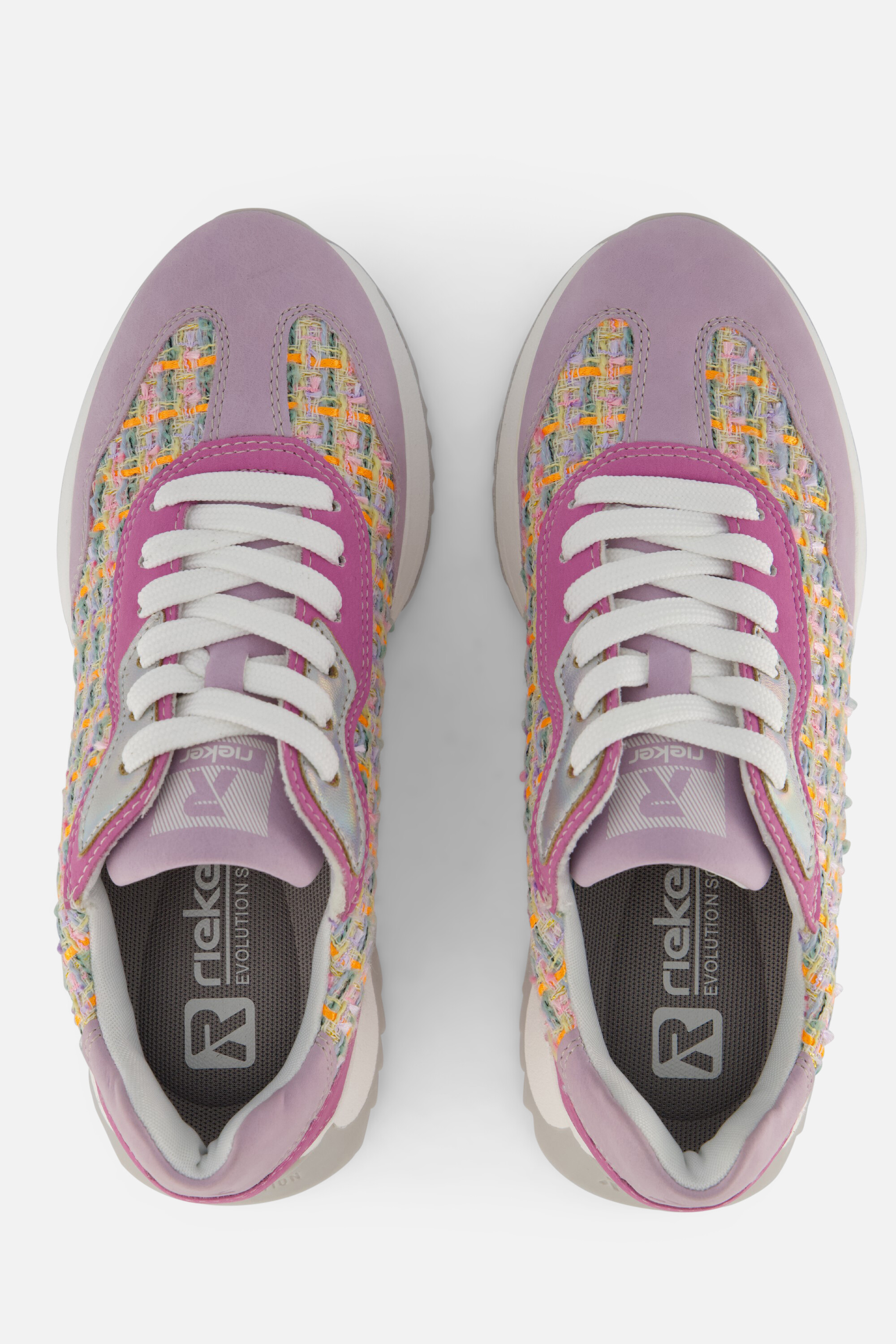 Rieker Evolution Sneakers paars Textiel afbeelding 2
