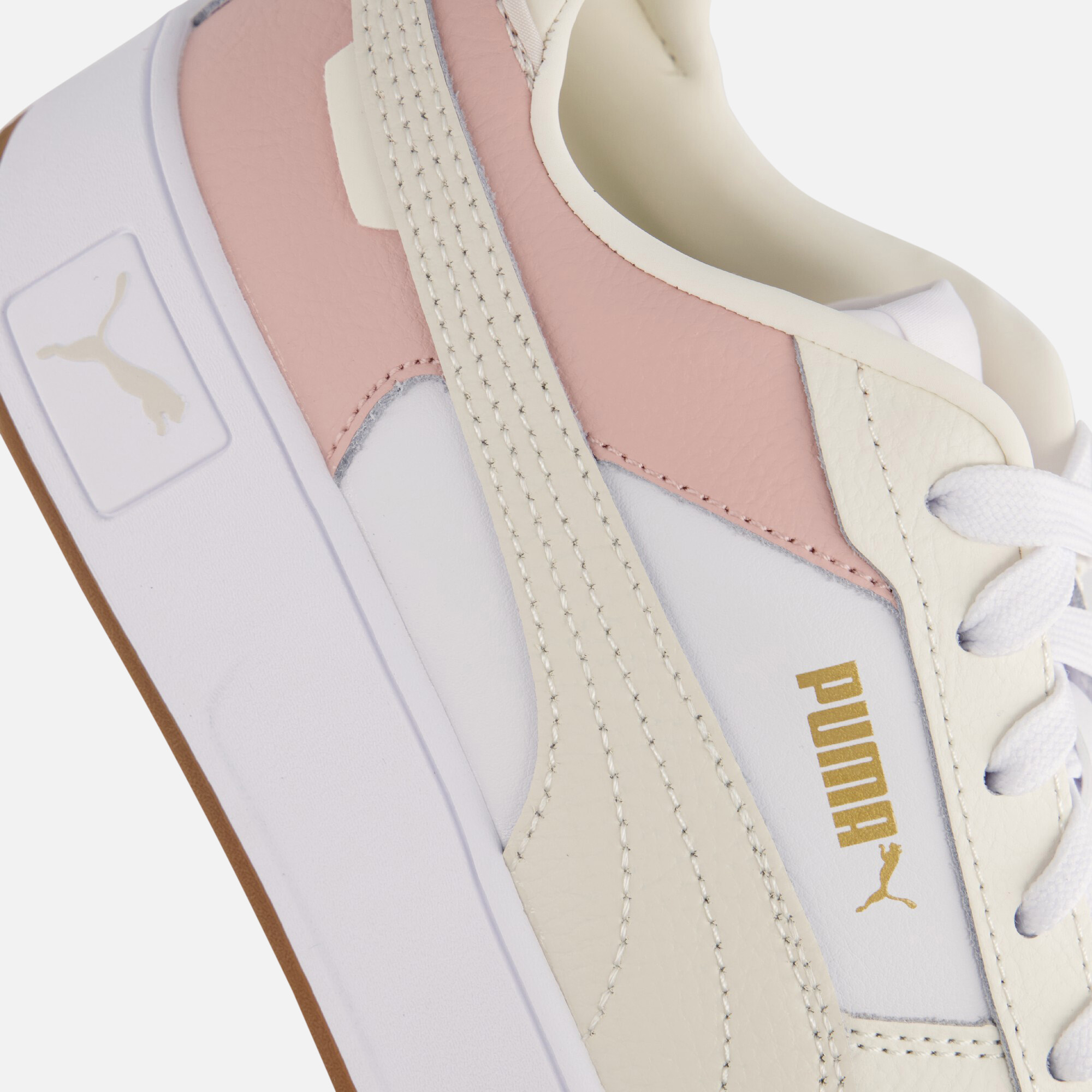 Puma Carina Street Sneakers beige Leer afbeelding 4