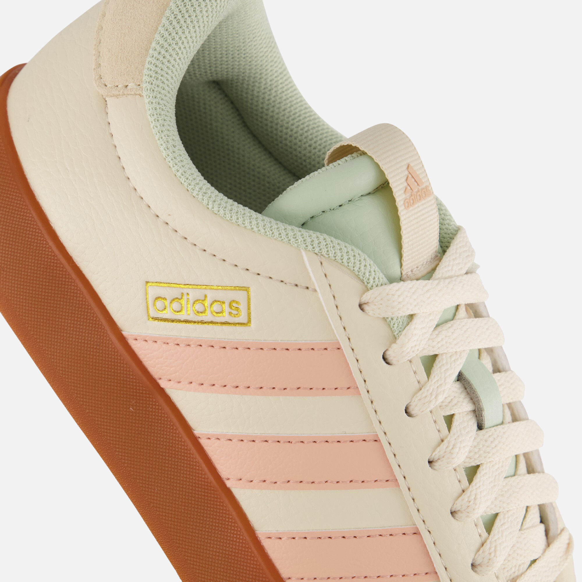 Adidas VL Court 3.0 Sneakers beige Synthetisch afbeelding 4