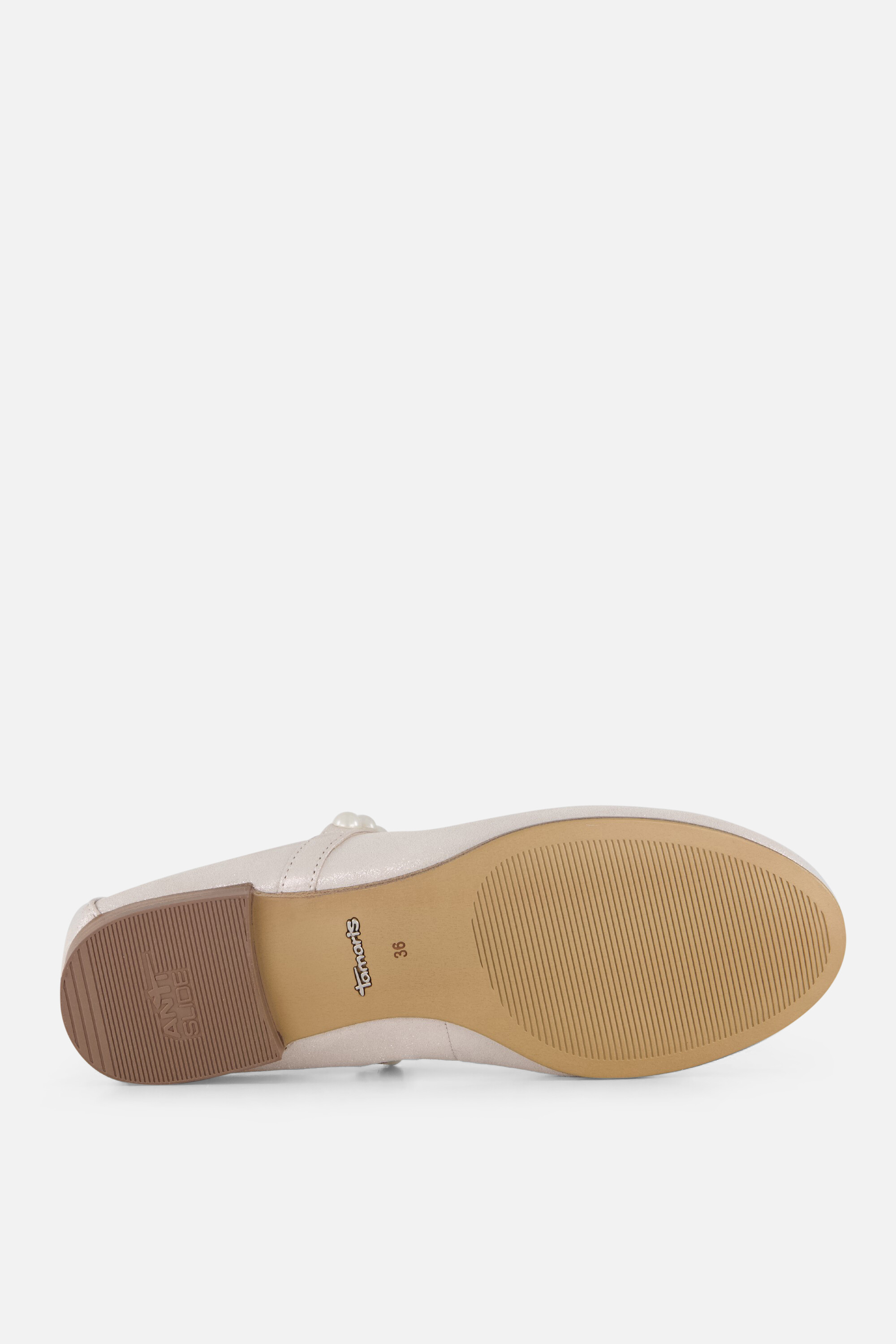 Tamaris Ballerina's zilver Leer afbeelding 4