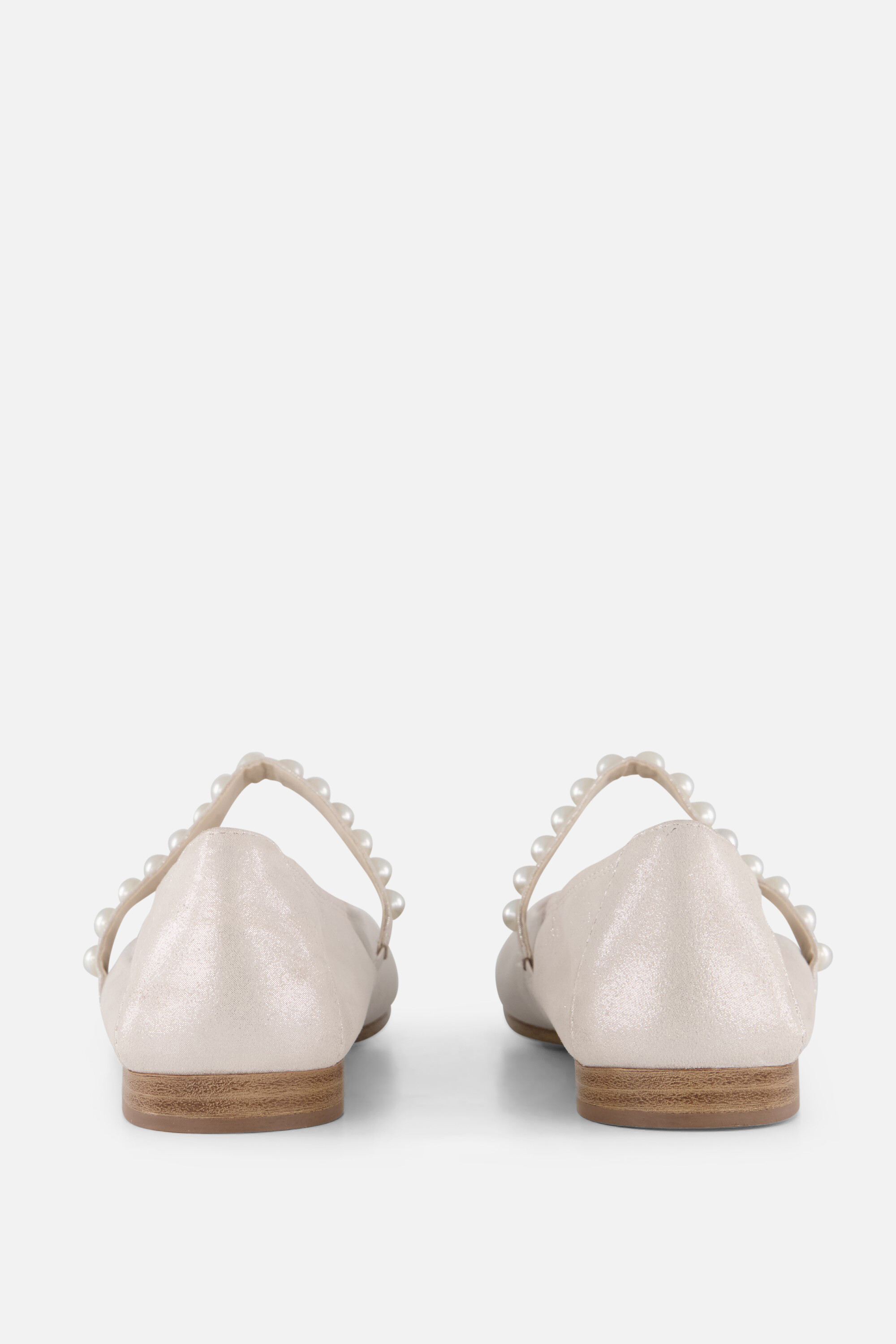 Tamaris Ballerina's zilver Leer afbeelding 2